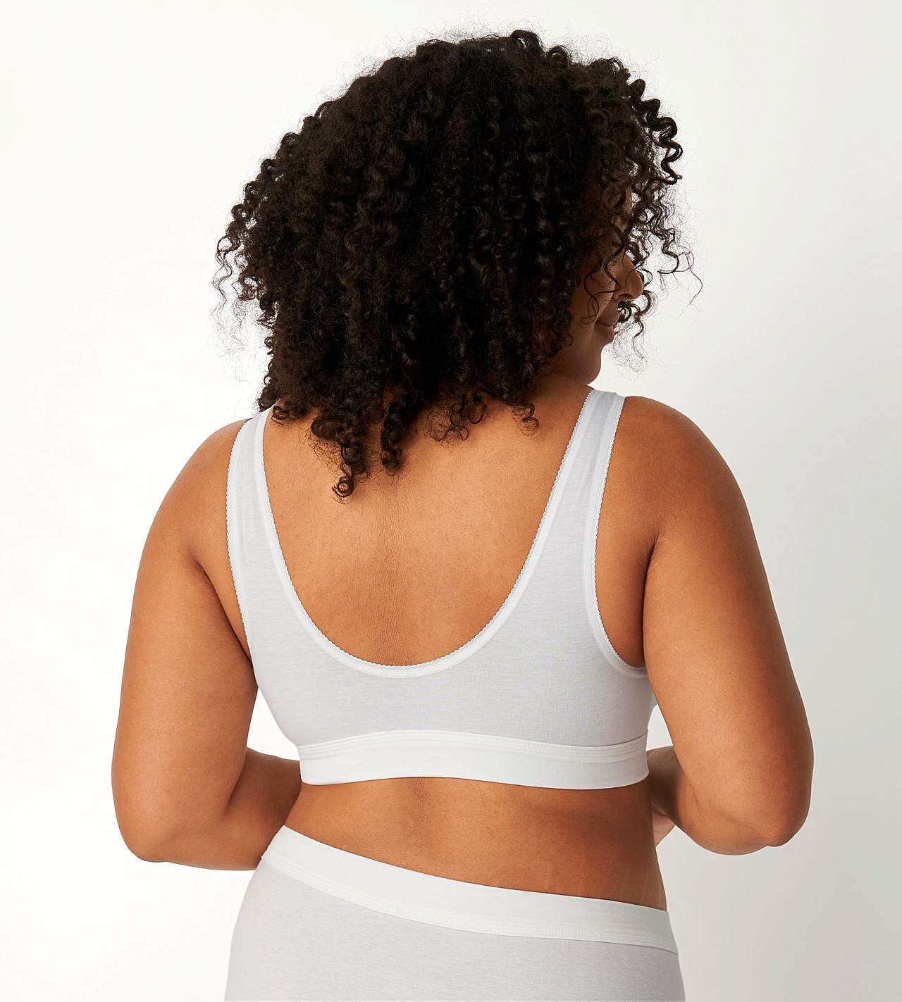 Blød BH-top i bomuld Double Comfort