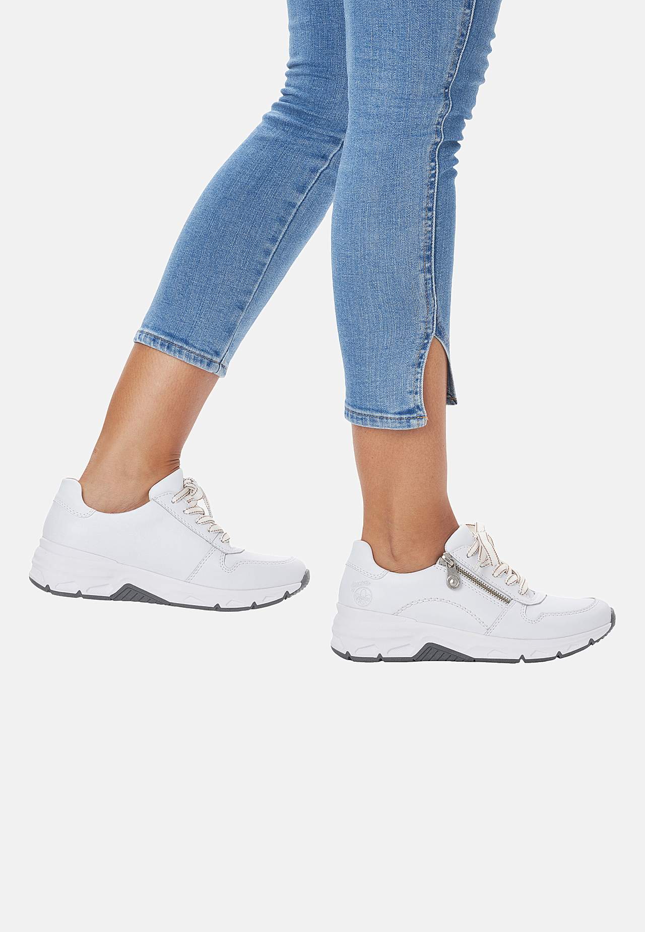 Komfortable sneakers i læder