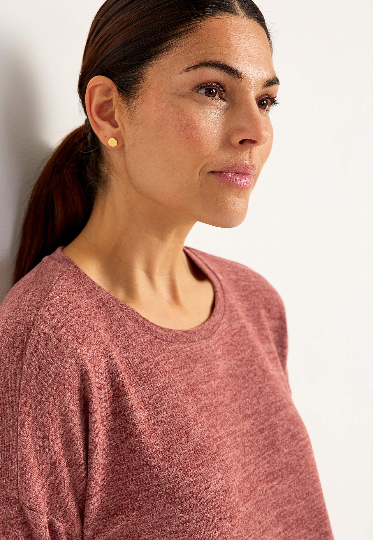 Superblød, langærmet jerseytop