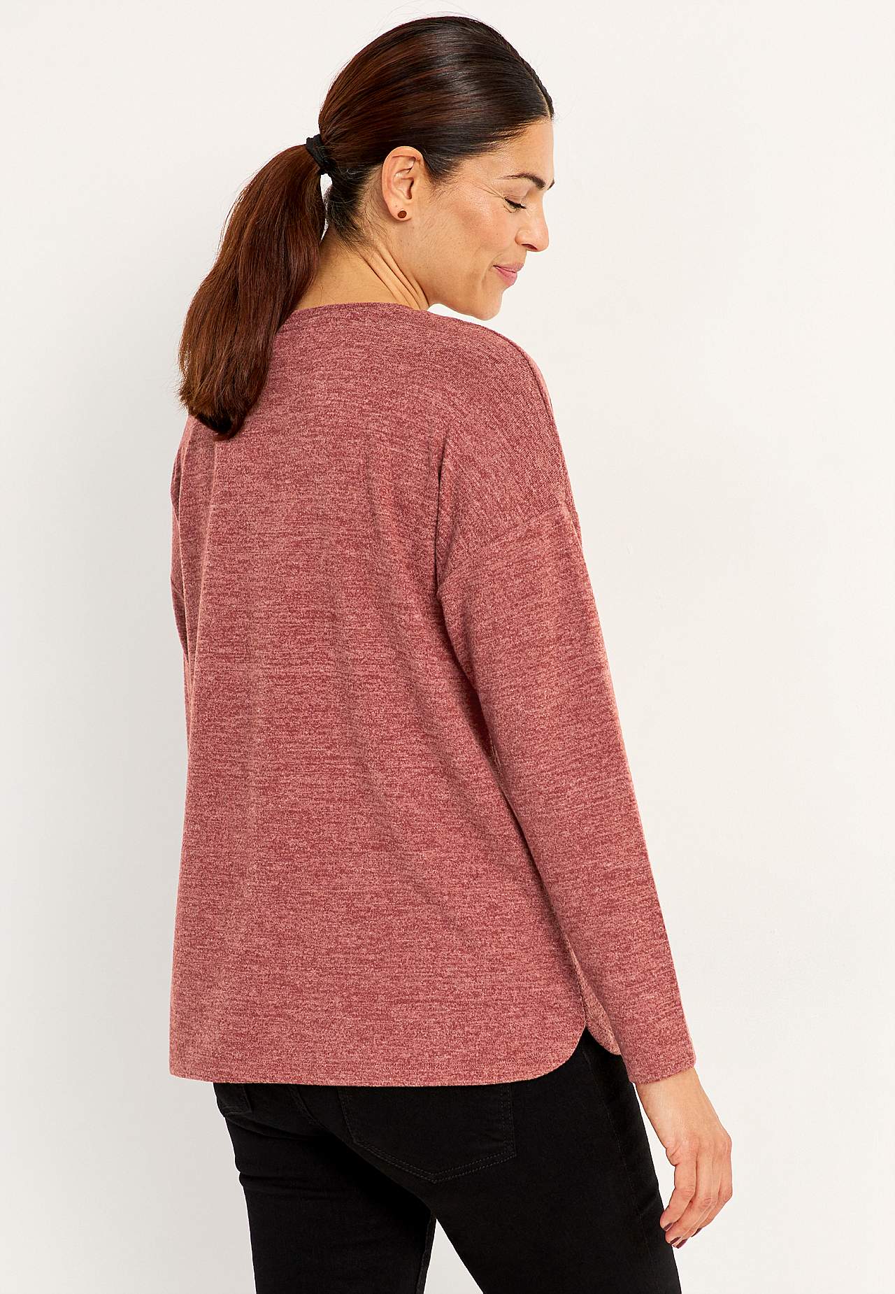 Superblød, langærmet jerseytop