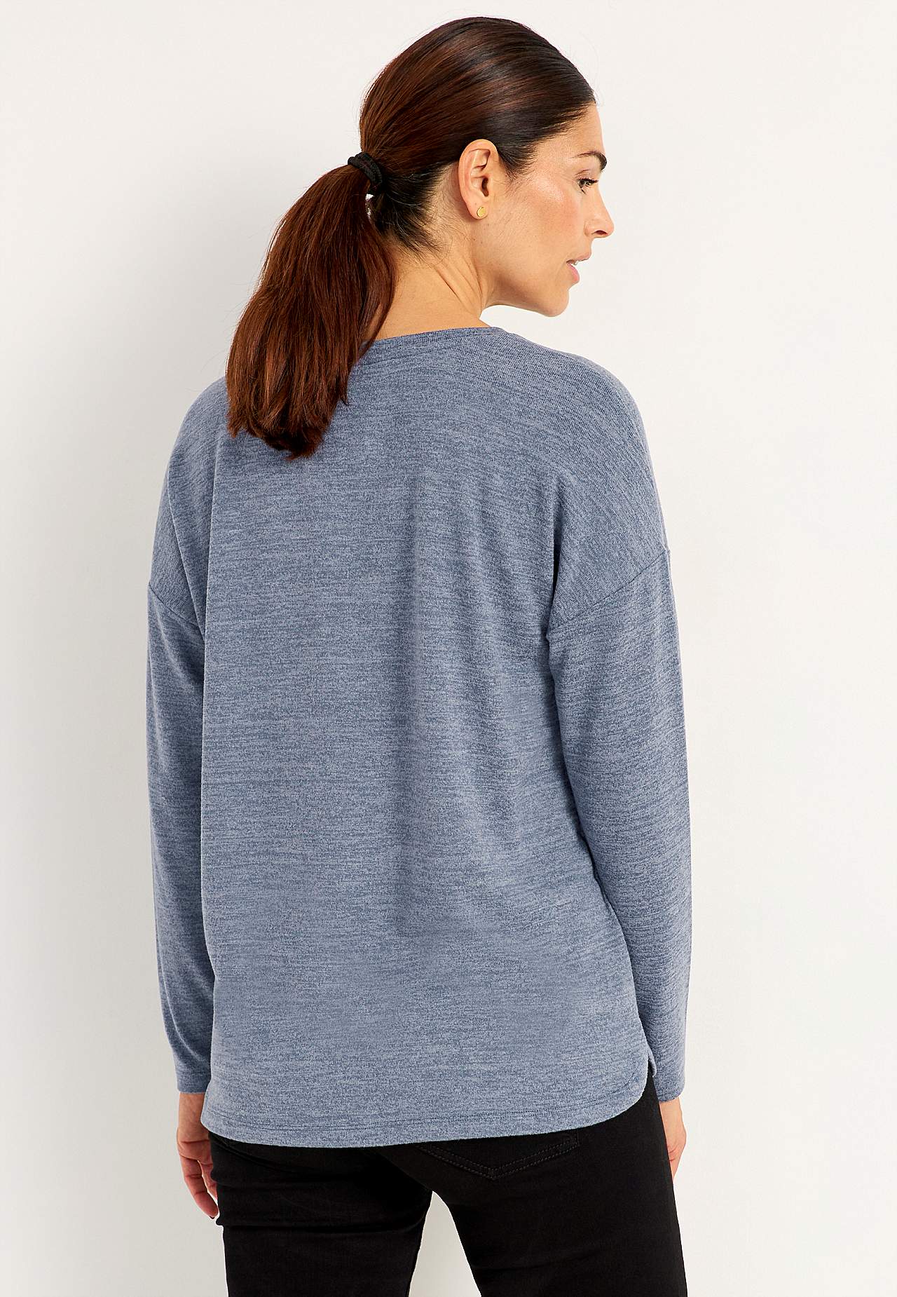 Superblød, langærmet jerseytop