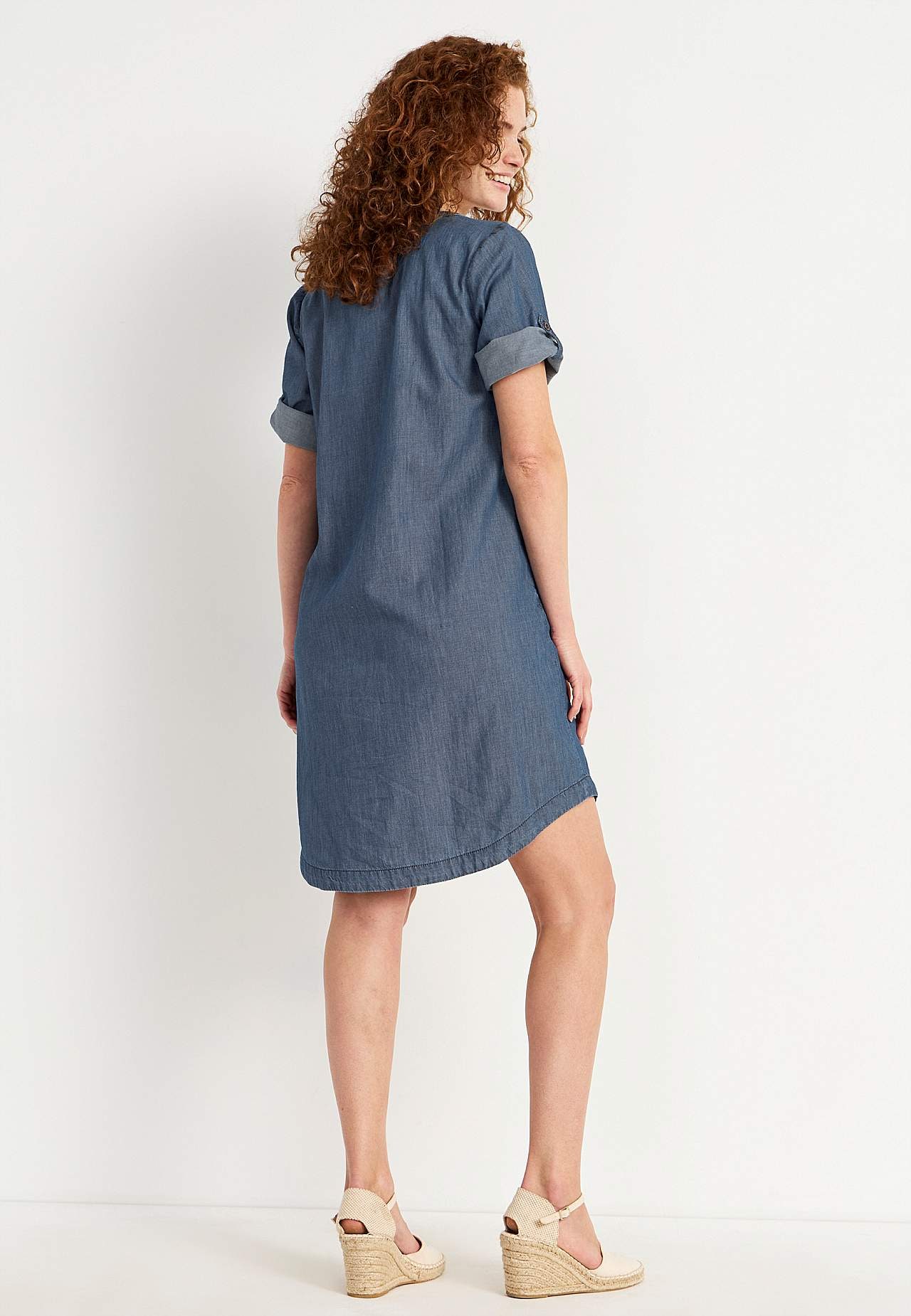 Cowboykjole i blødvasket denim