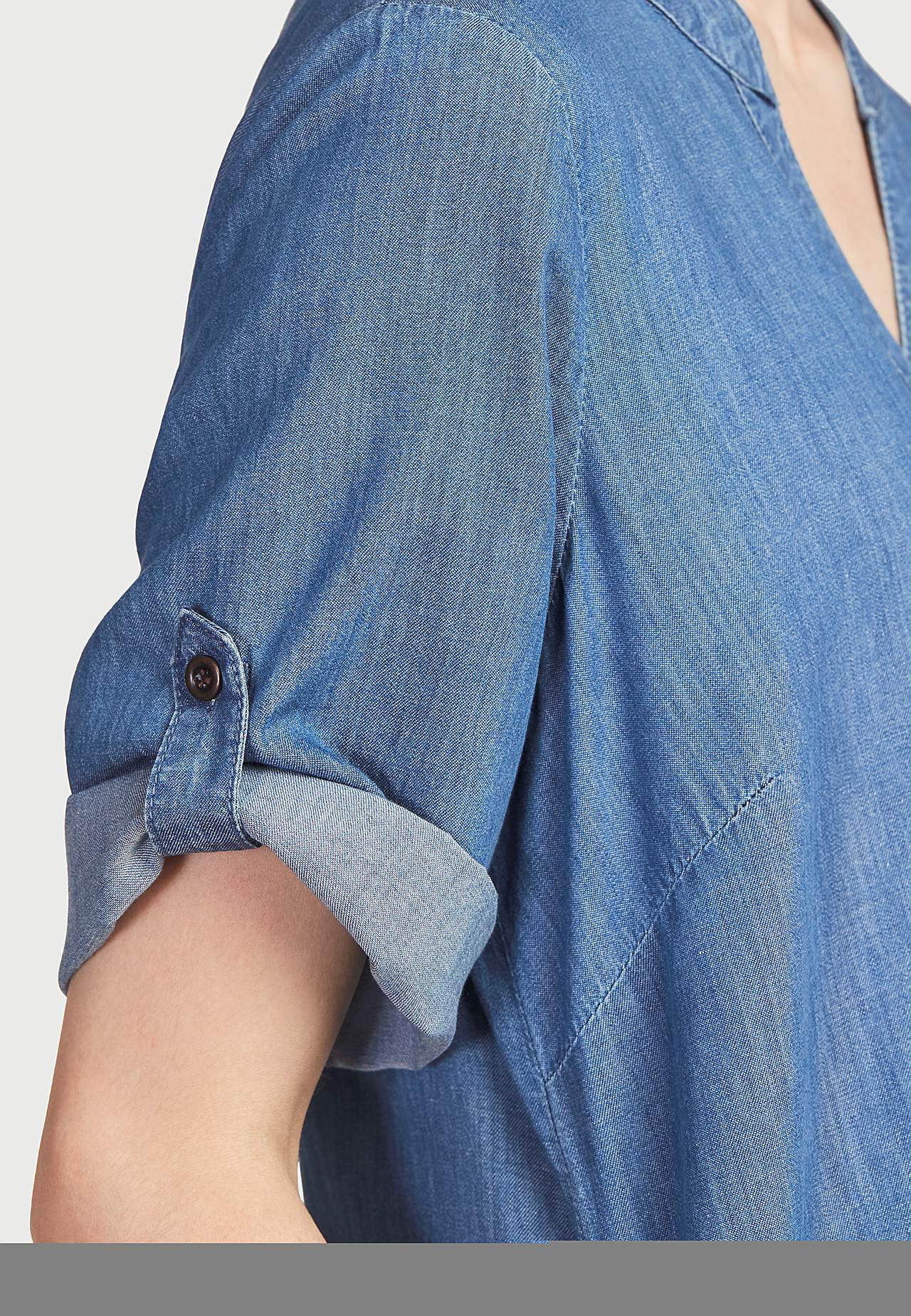Cowboykjole i blødvasket denim