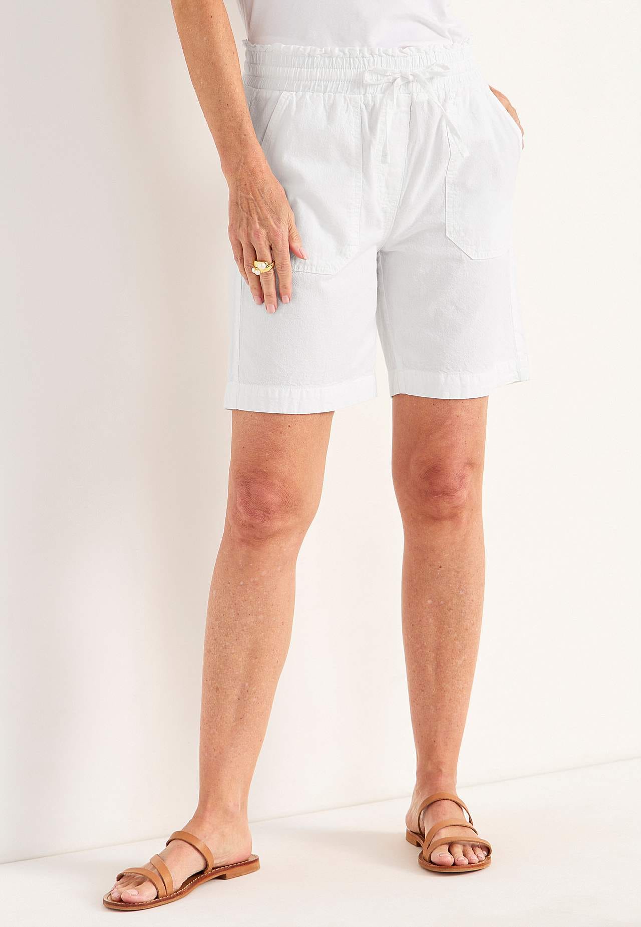Shorts i vasket bomuld Jade