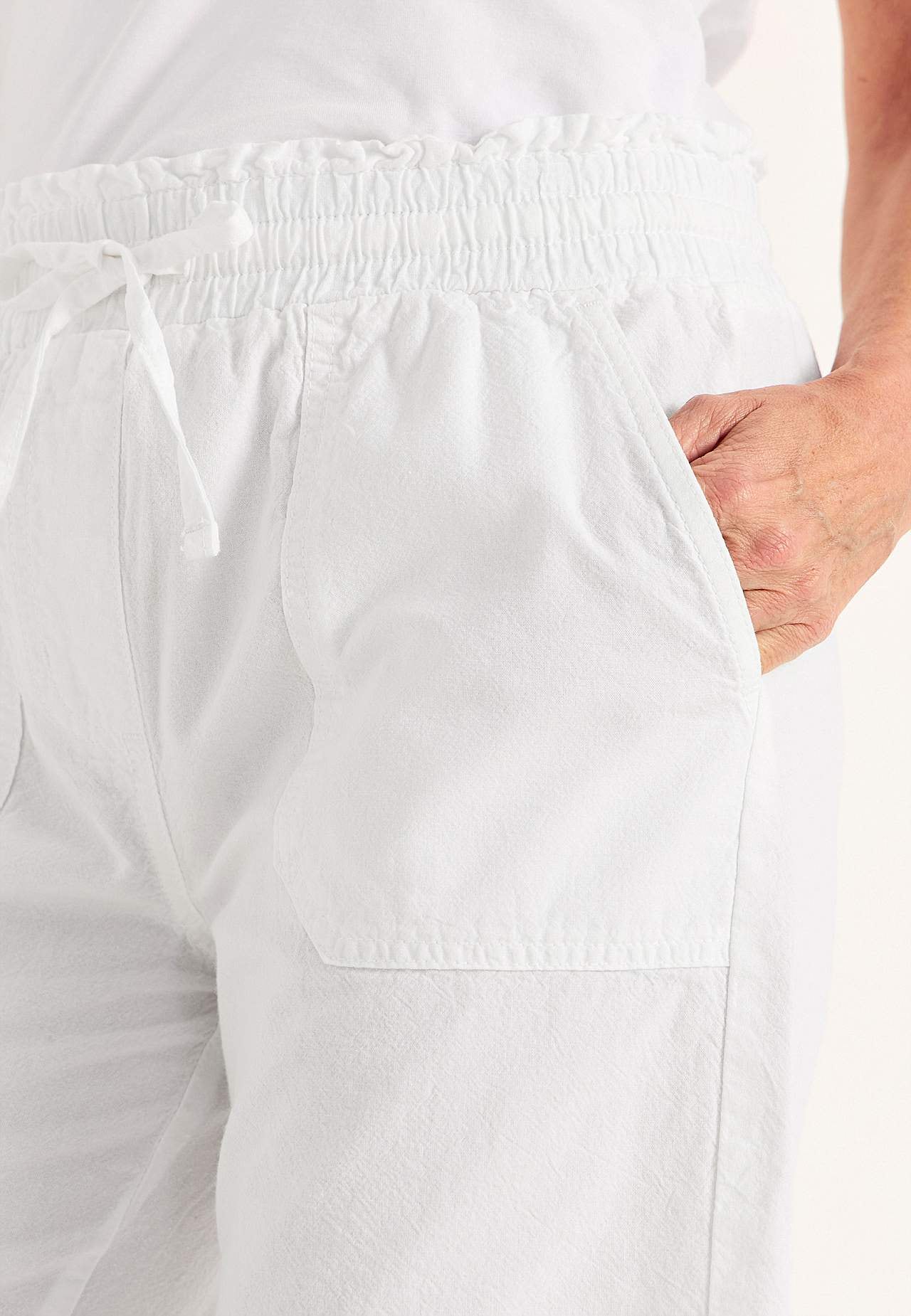 Shorts i vasket bomuld Jade