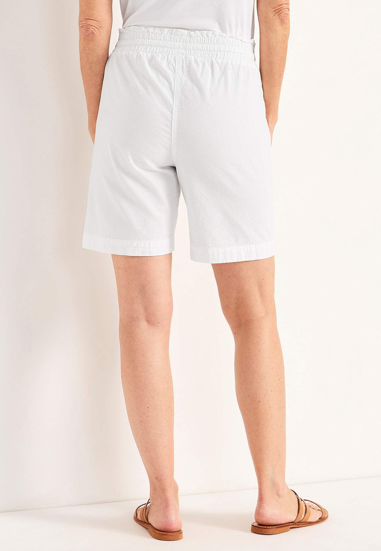 Shorts i vasket bomuld Jade