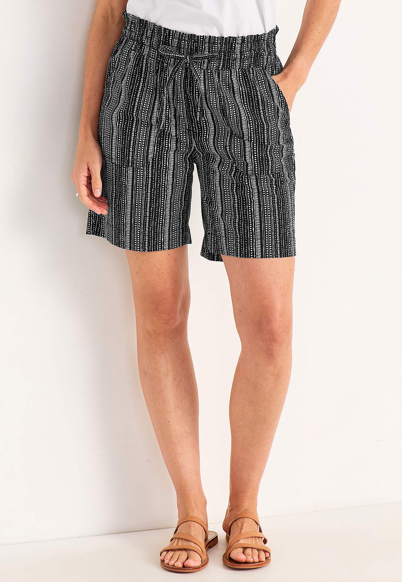 Shorts i vasket bomuld Jade