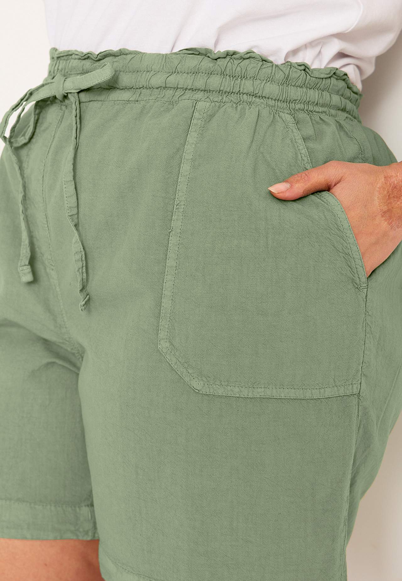 Shorts i vasket bomuld Jade