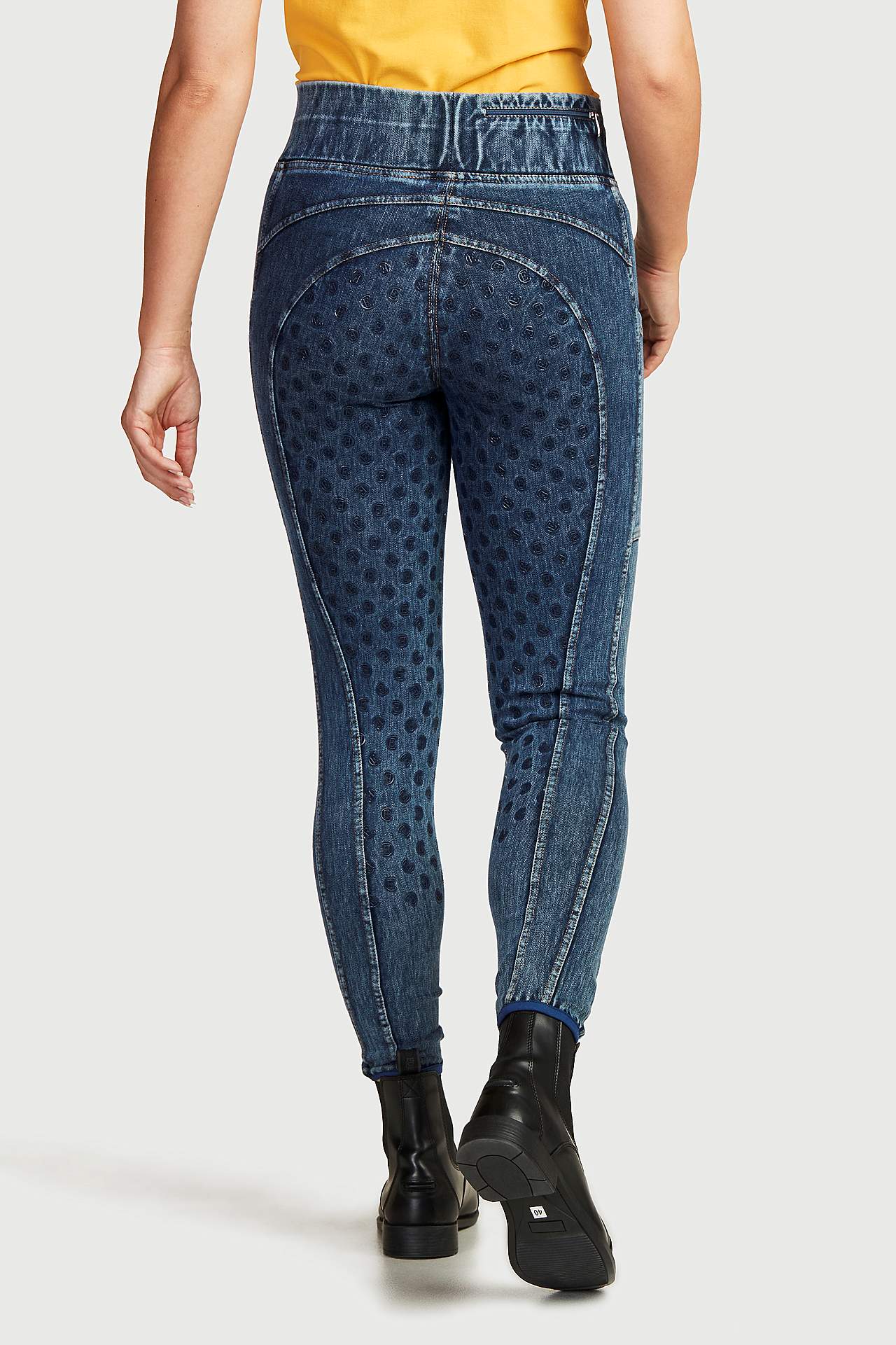 Ridetights helforstærkede