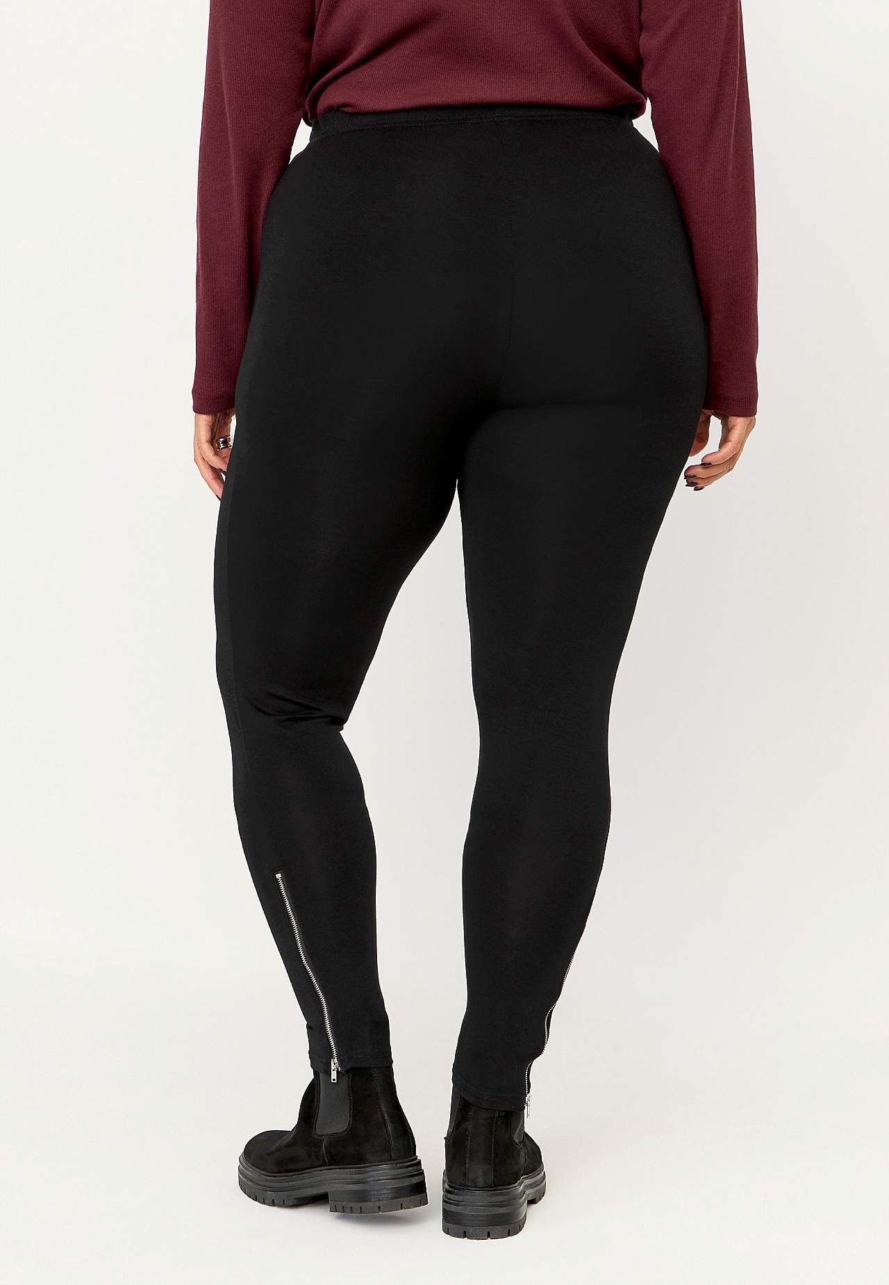 Leggings med lynlåse