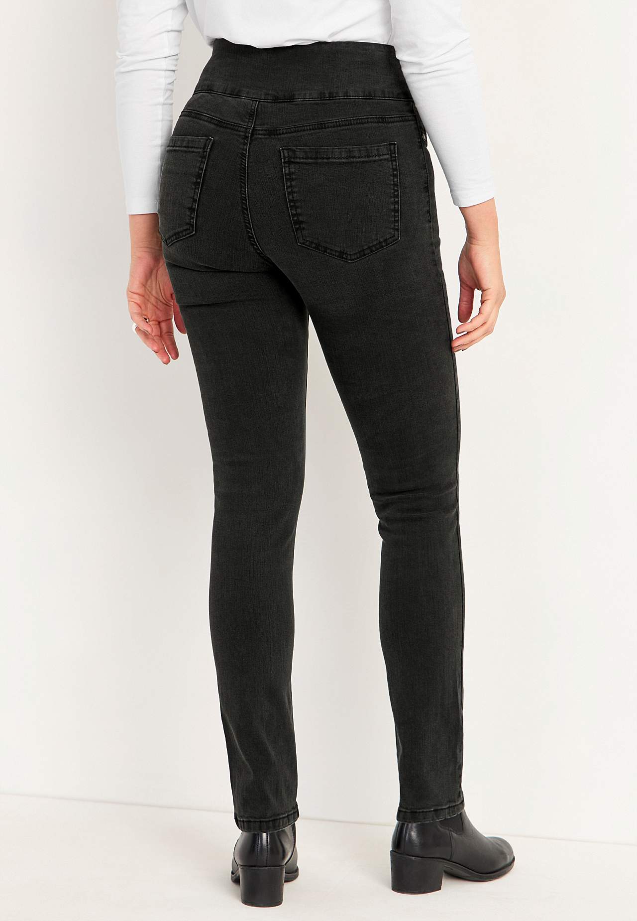 Elastisk jegging med høj elastisk talje