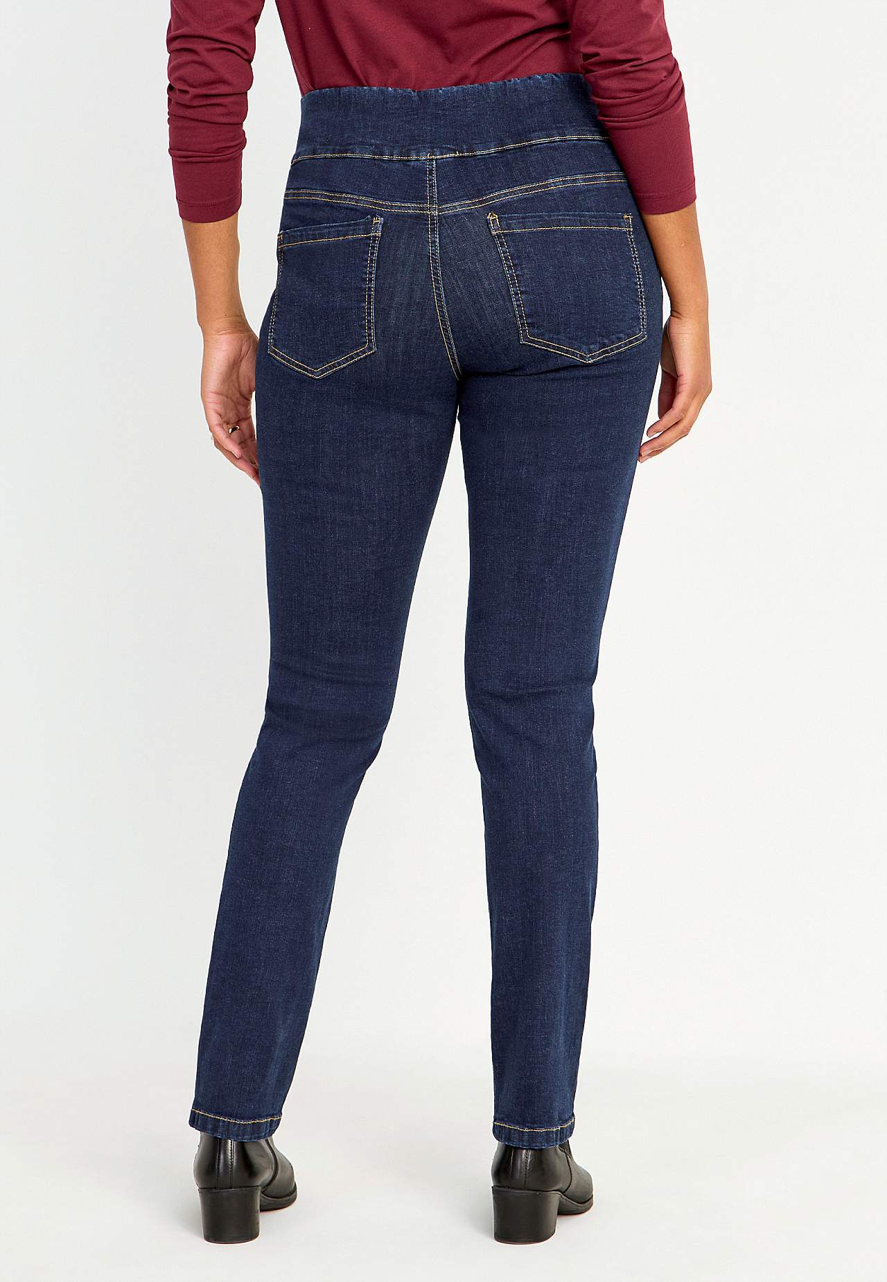 Elastisk jegging med høj elastisk talje