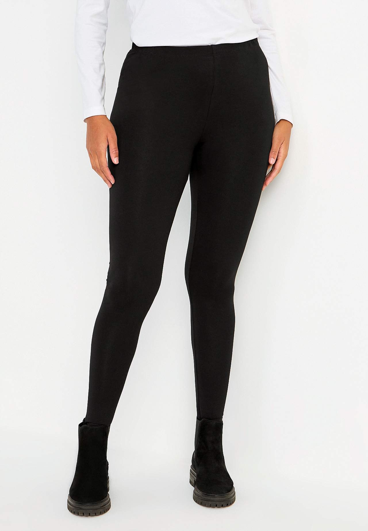 Leggings i bomuld 2-pack