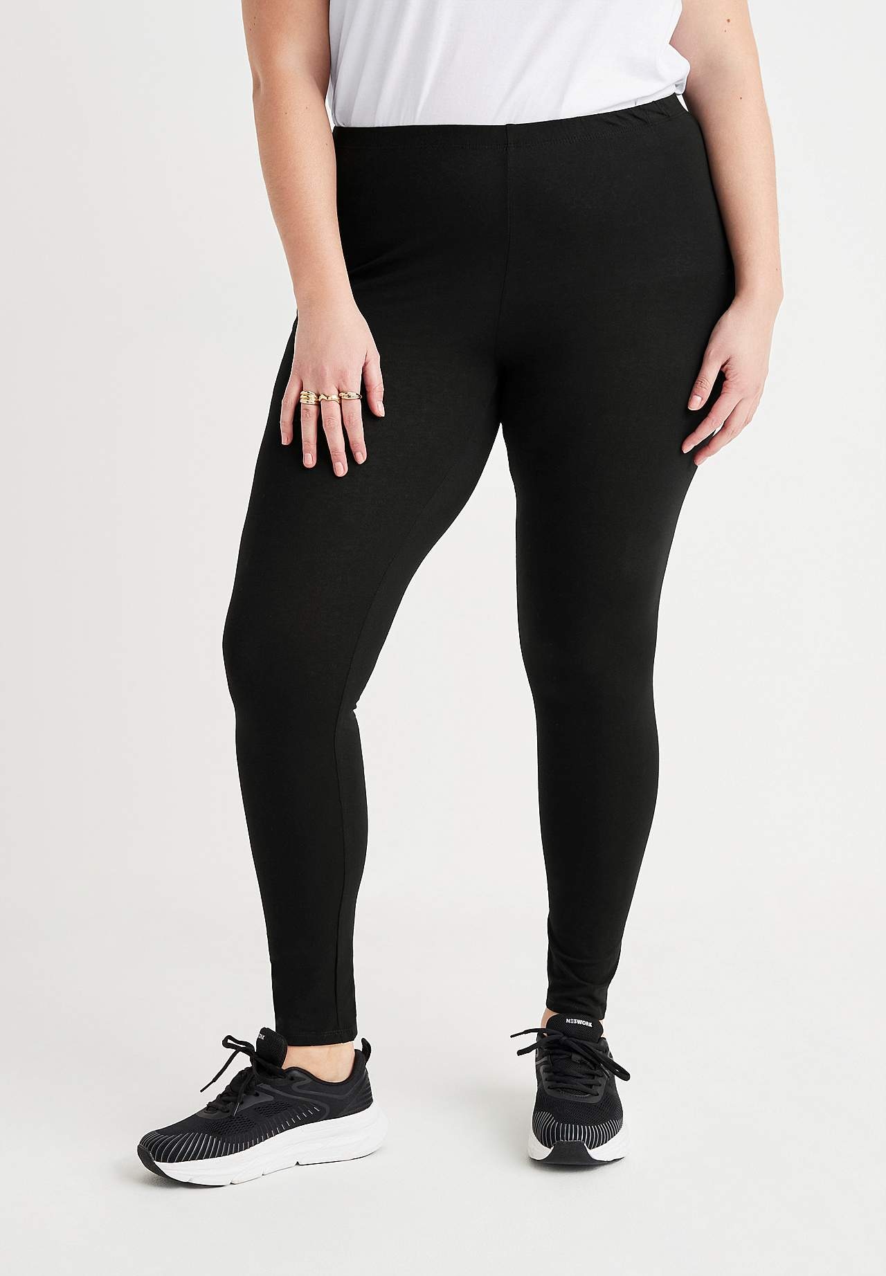 Leggings i bomuld 2-pack