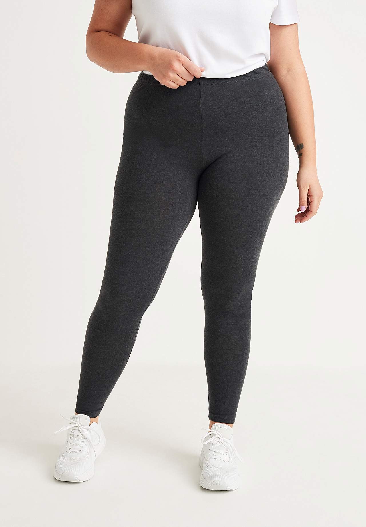 Leggings i bomuld 2-pack