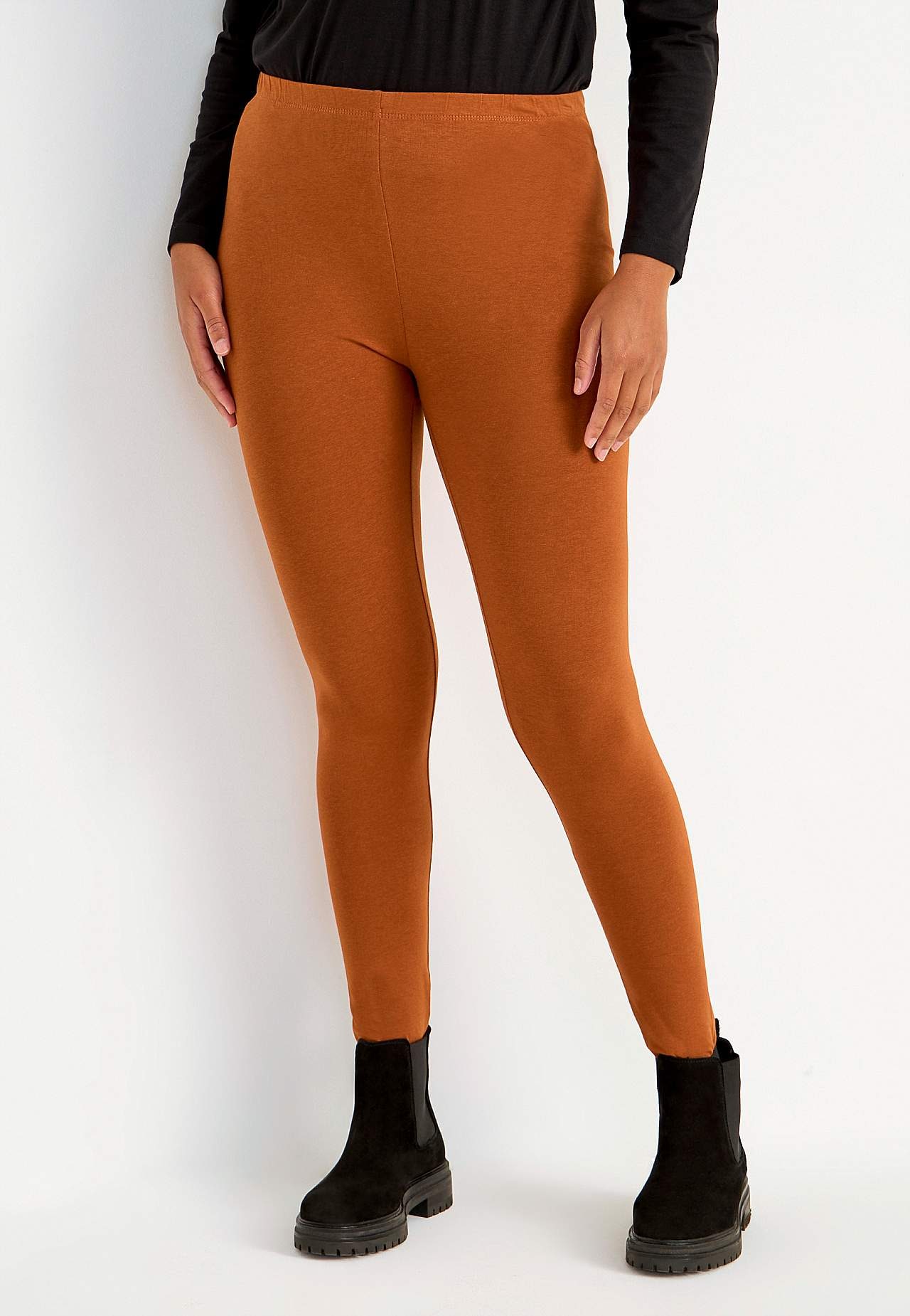 Leggings i bomuld 2-pack