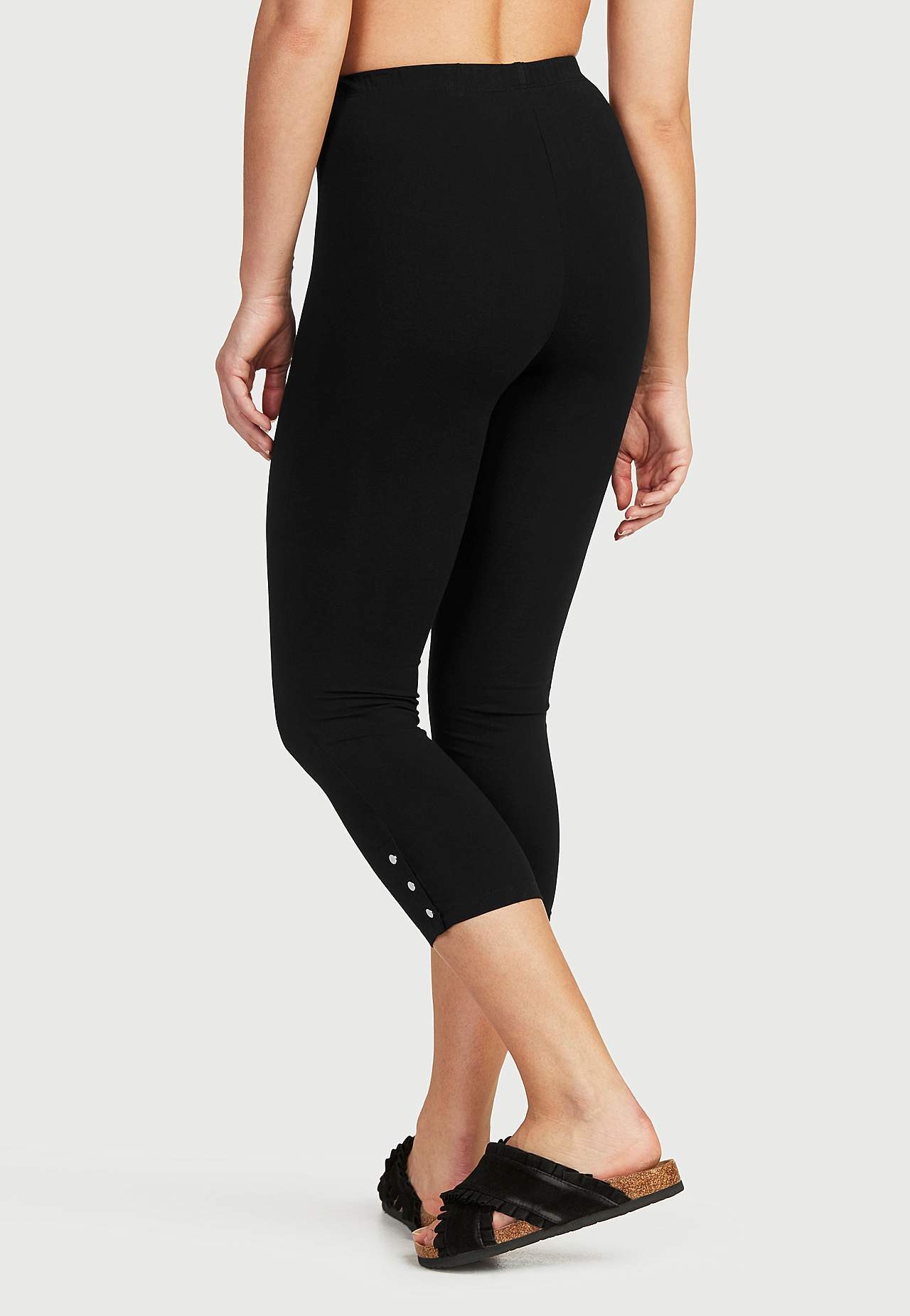 Capri leggings med dejlige knapdetaljer Milly 2-pack