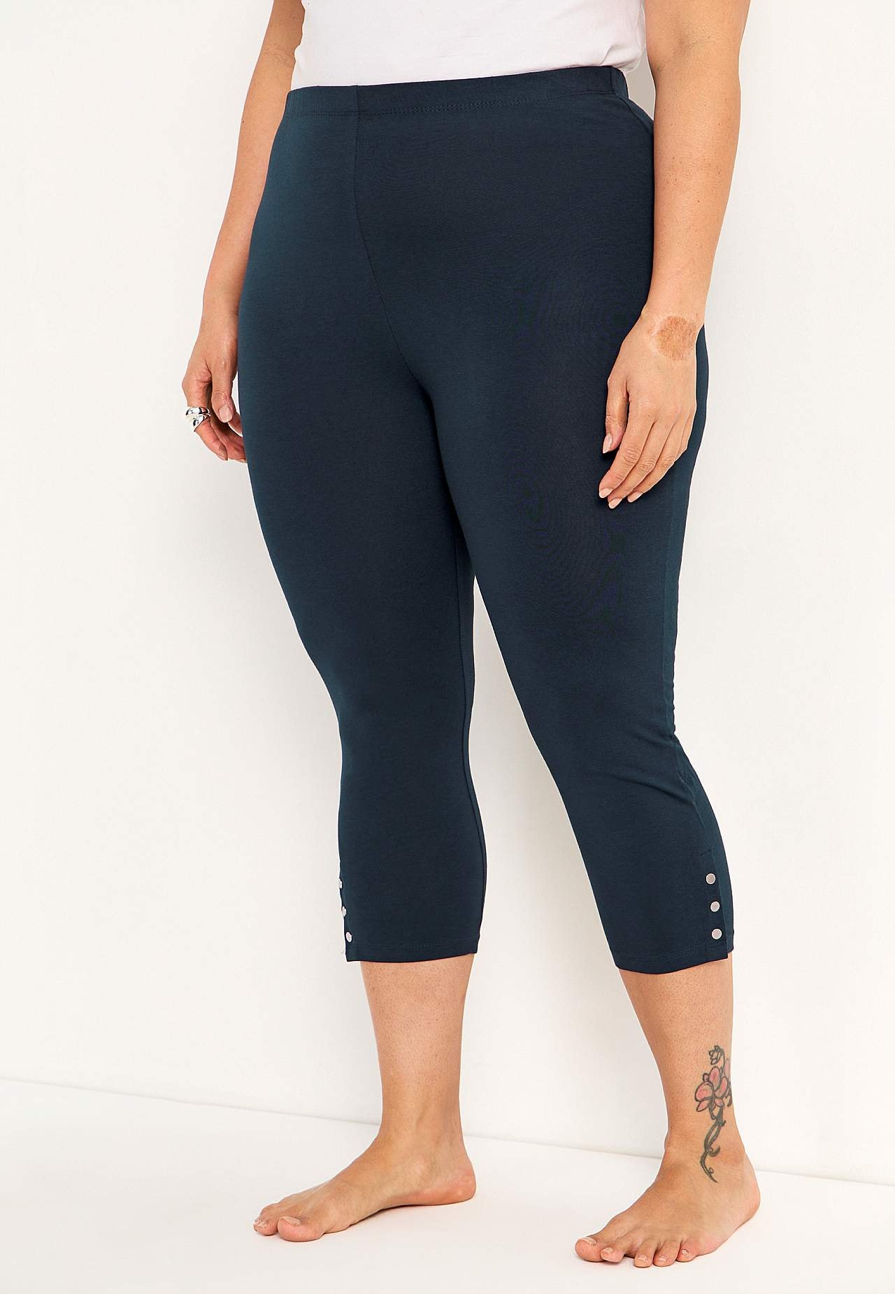 Capri leggings med dejlige knapdetaljer Milly 2-pack