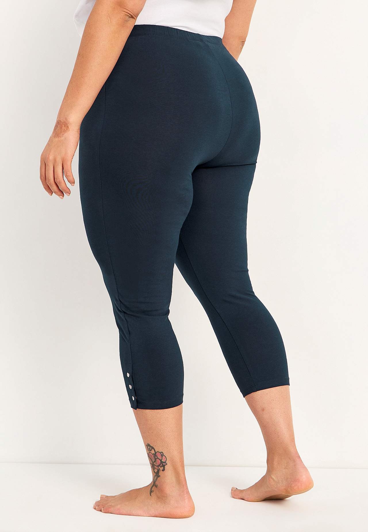 Capri leggings med dejlige knapdetaljer Milly 2-pack