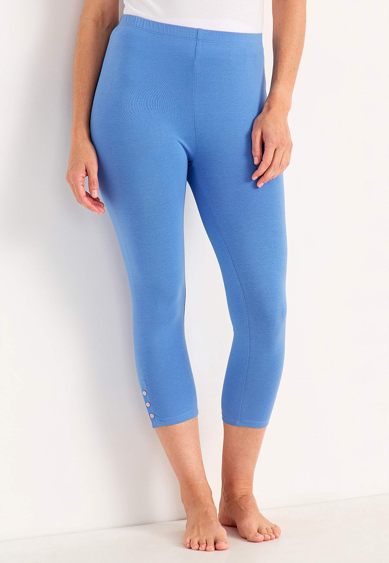 Capri leggings med dejlige knapdetaljer Milly 2-pack
