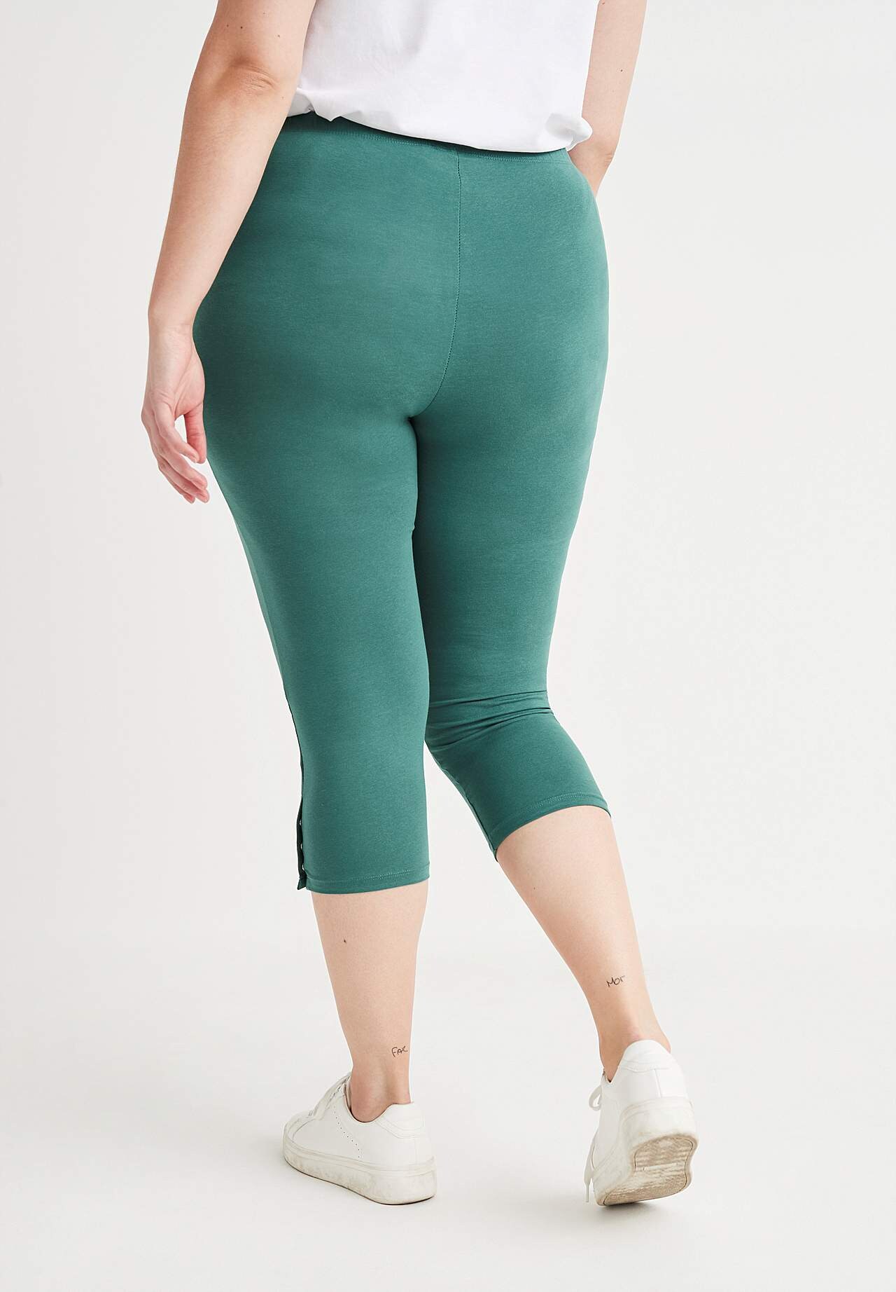 Capri leggings med dejlige knapdetaljer Milly 2-pack