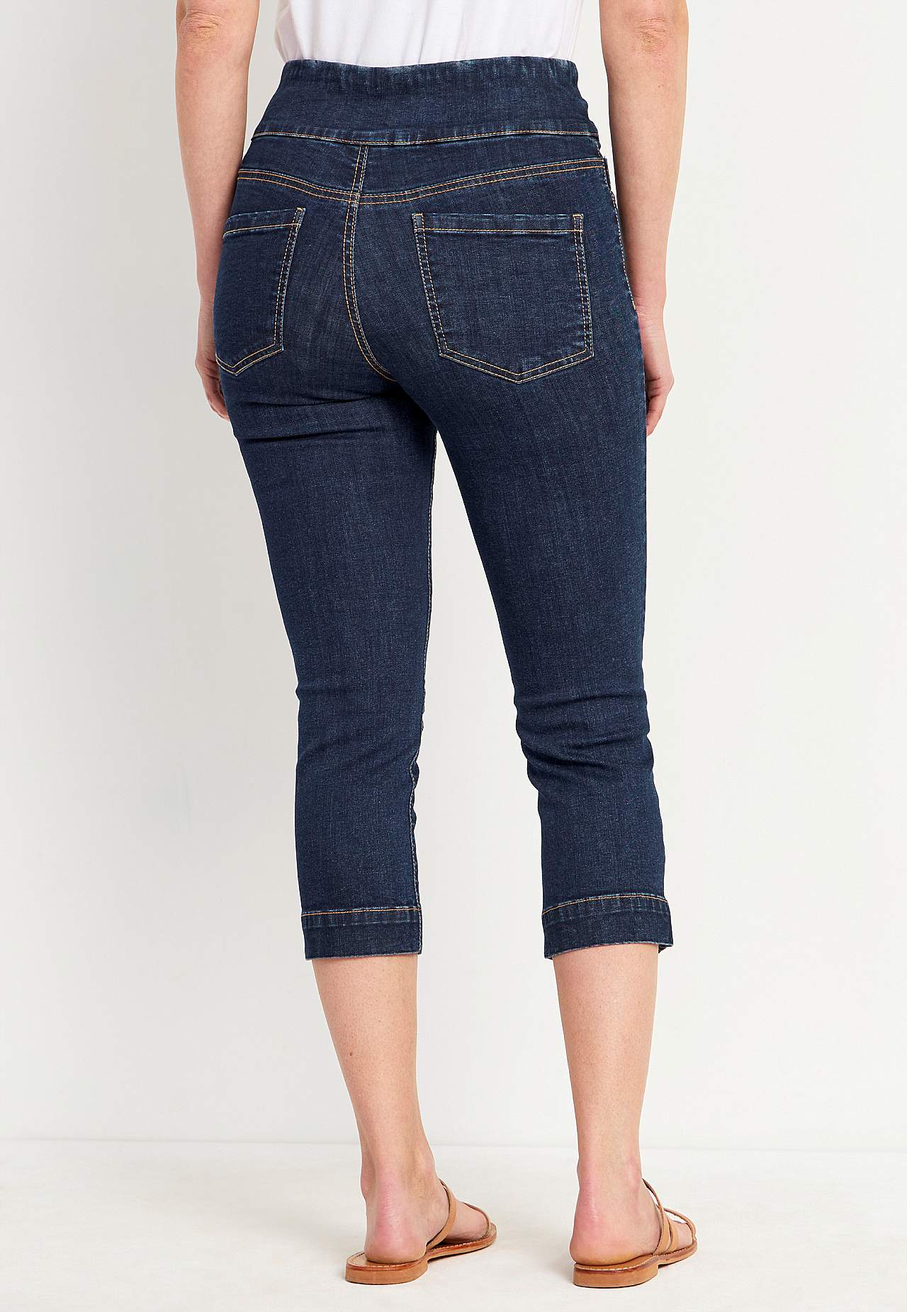 Superkomfortable caprijeggings i denim Elin