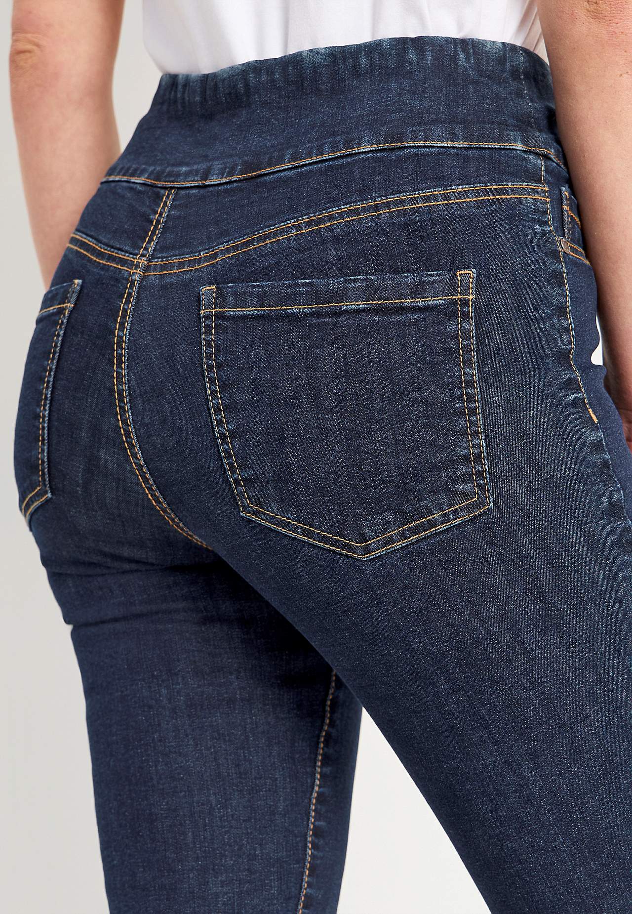 Superkomfortable caprijeggings i denim Elin