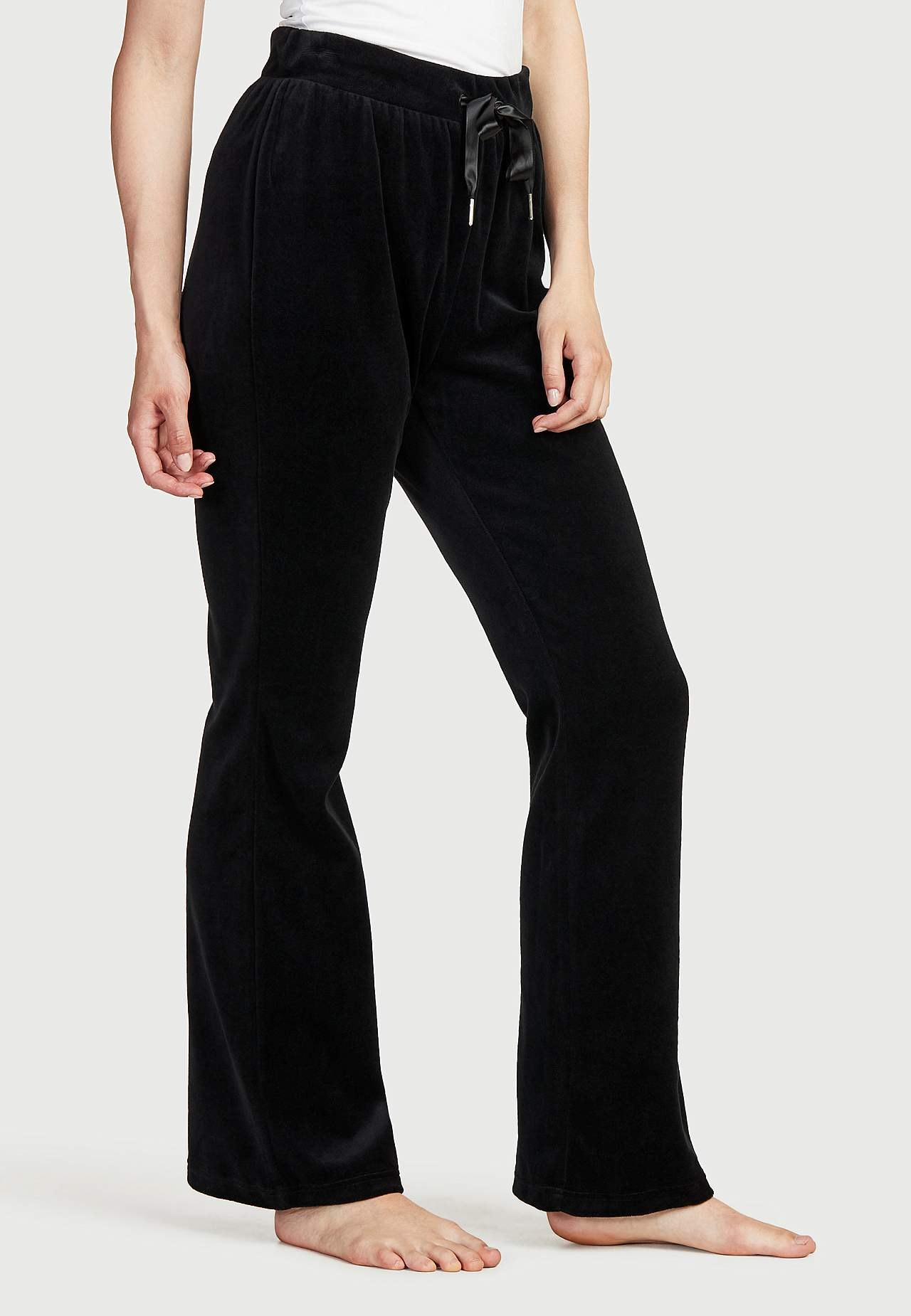 Velourbukser med bootcut Wilma
