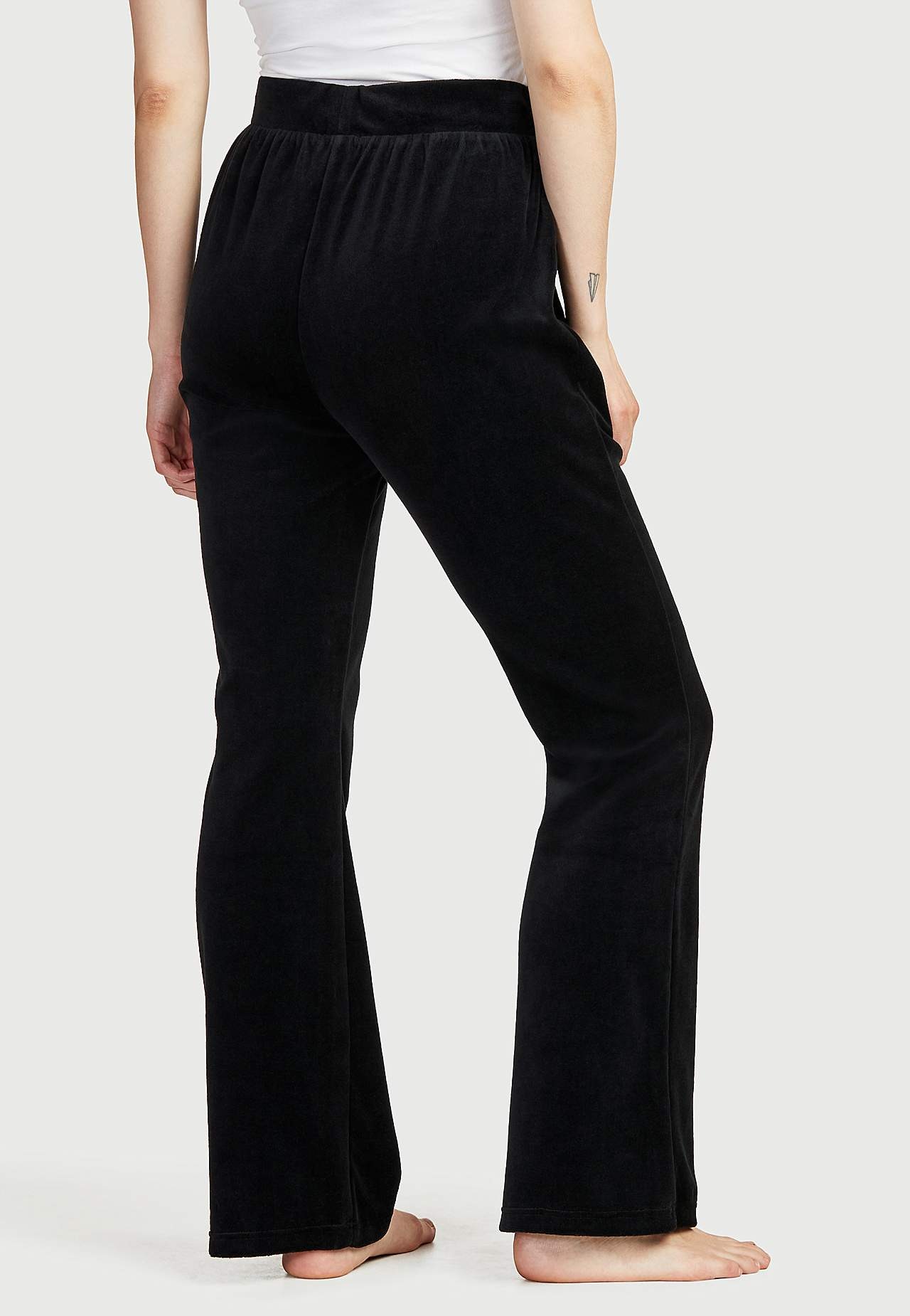 Velourbukser med bootcut Wilma