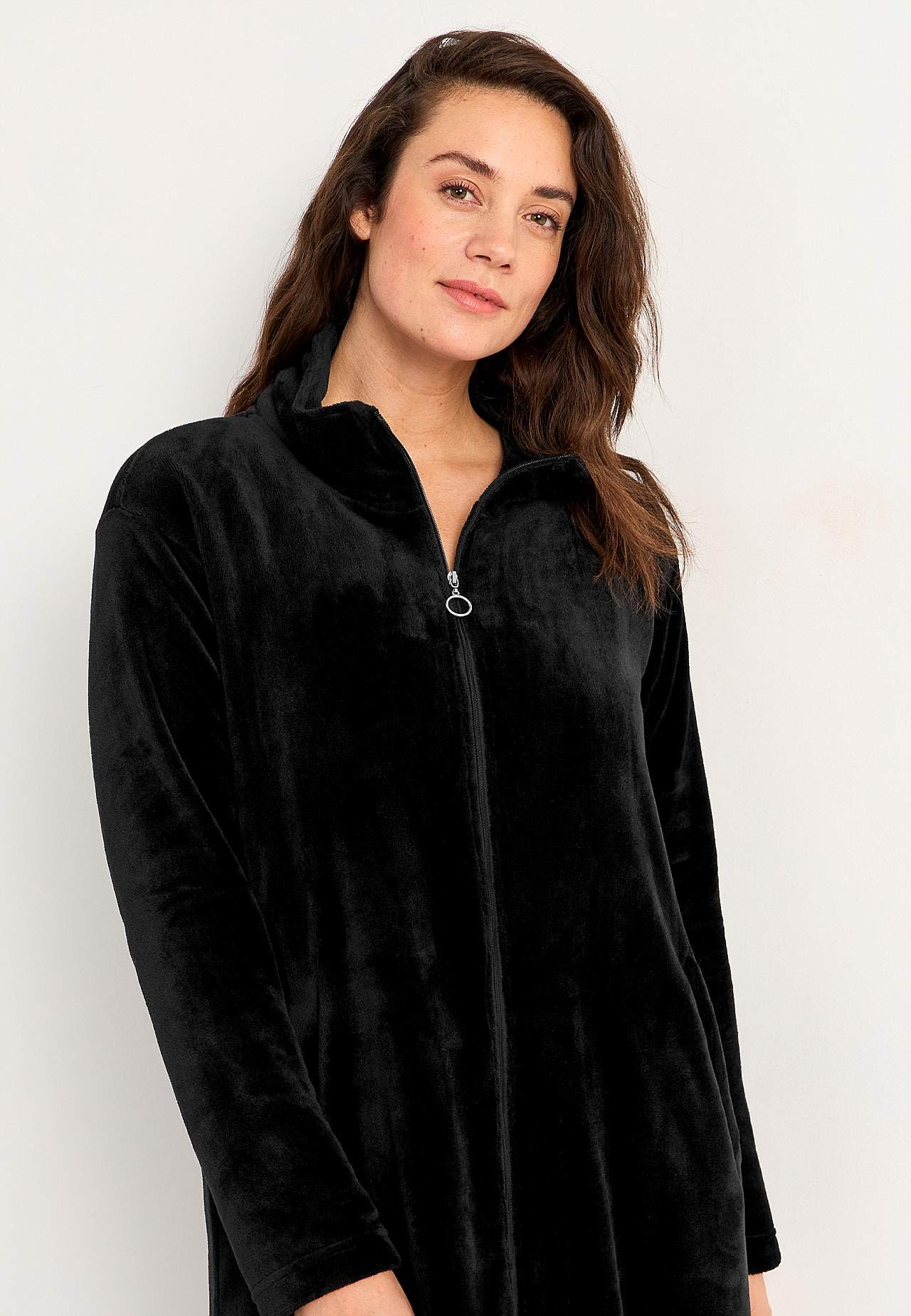Lang badekåbe i fleece Philippa