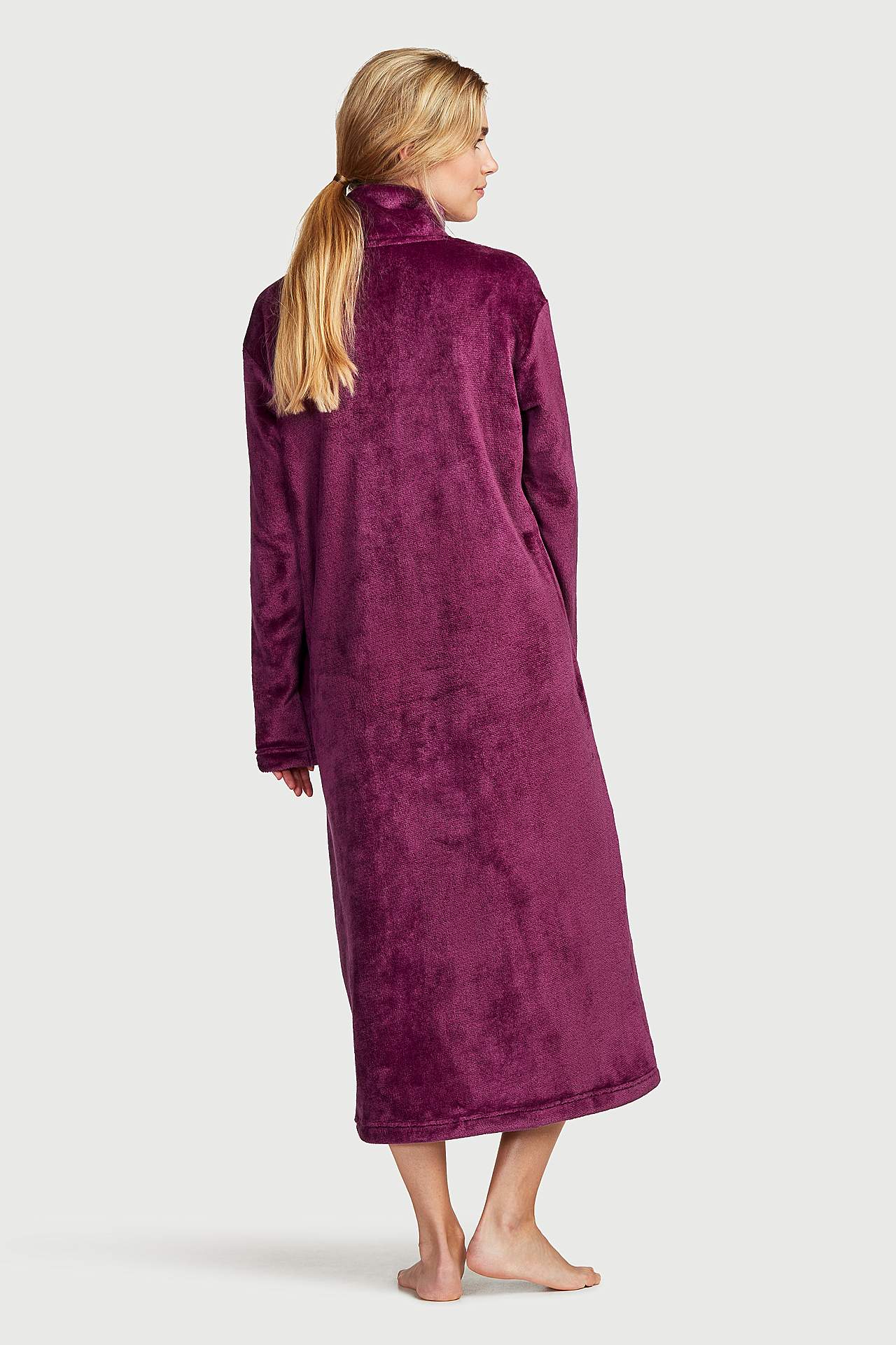 Lang badekåbe i fleece Philippa