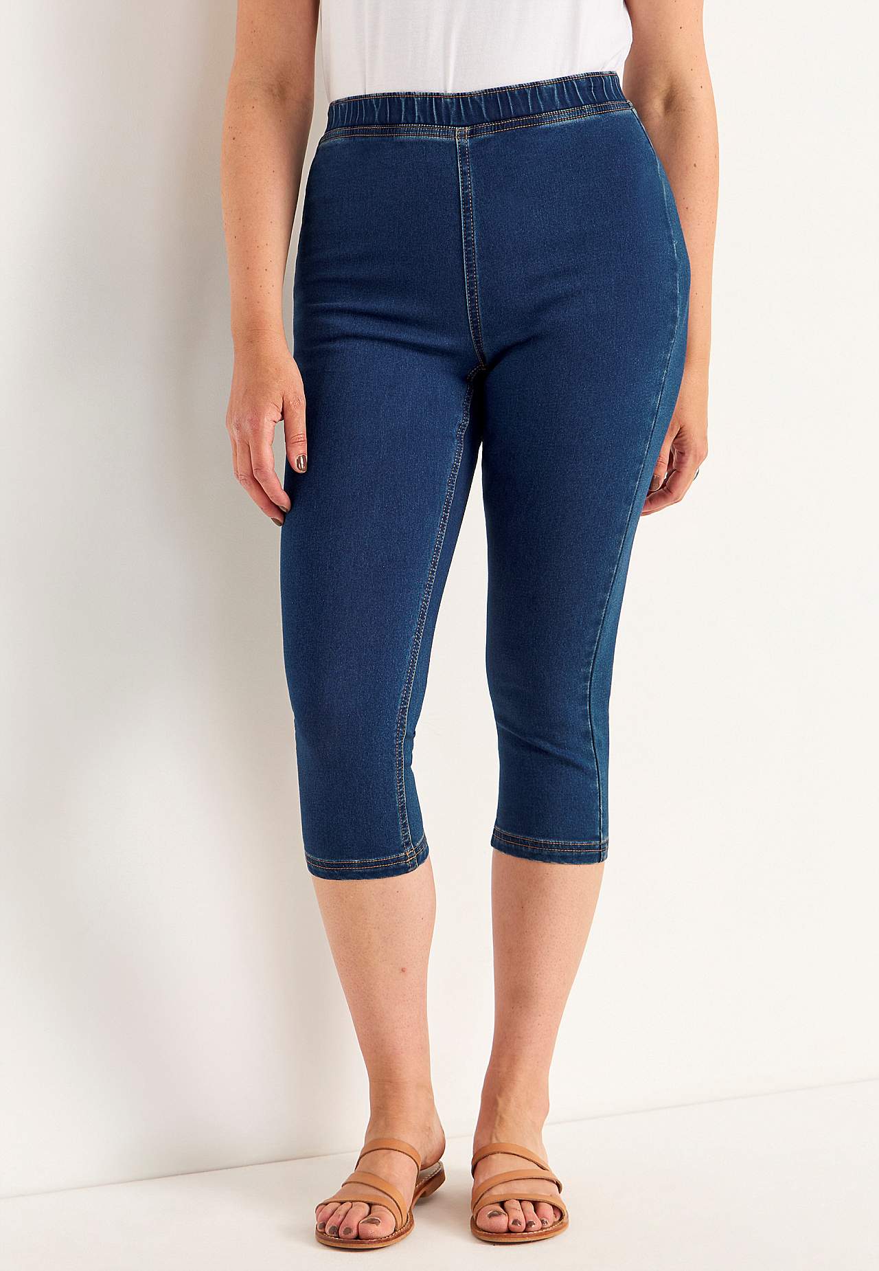 Capri leggings i denim Olga