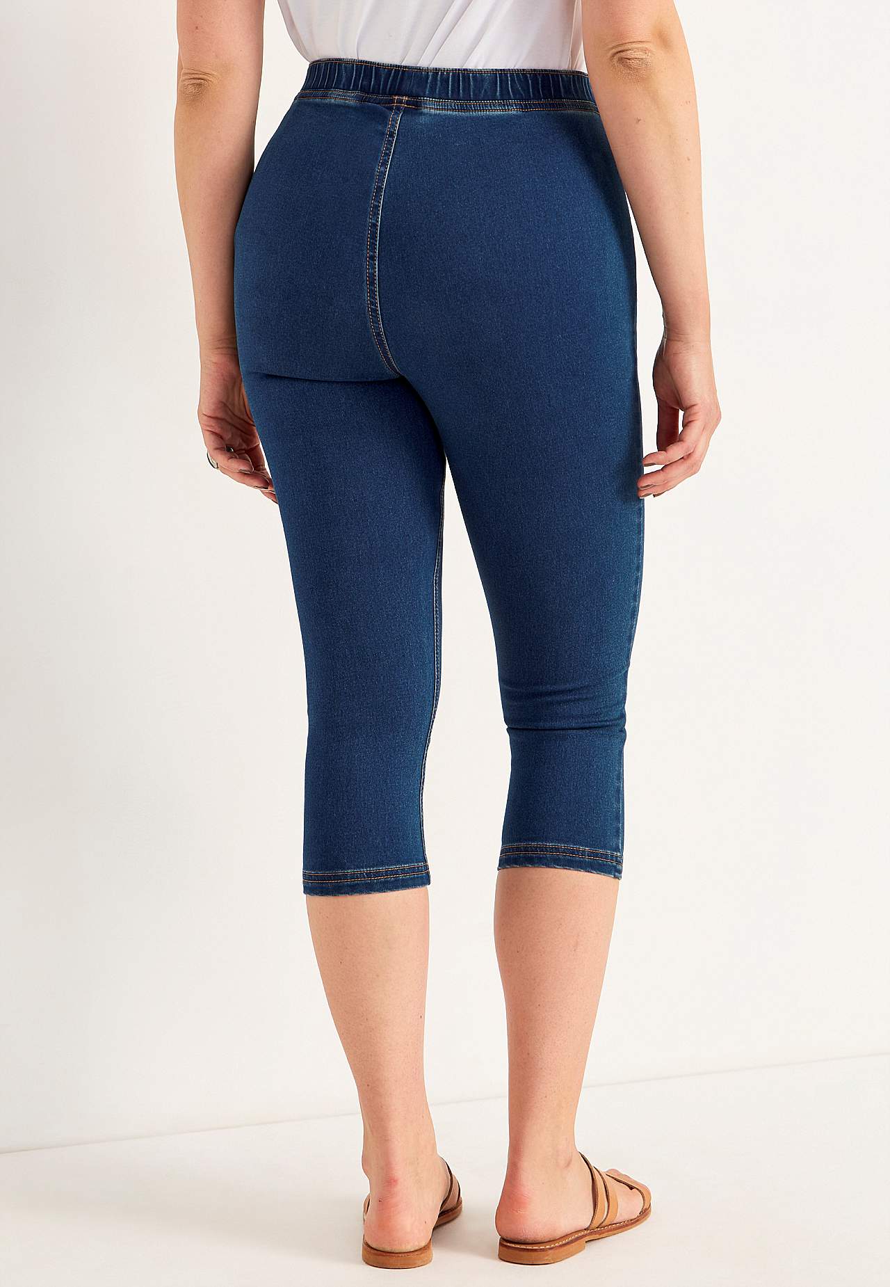 Capri leggings i denim Olga