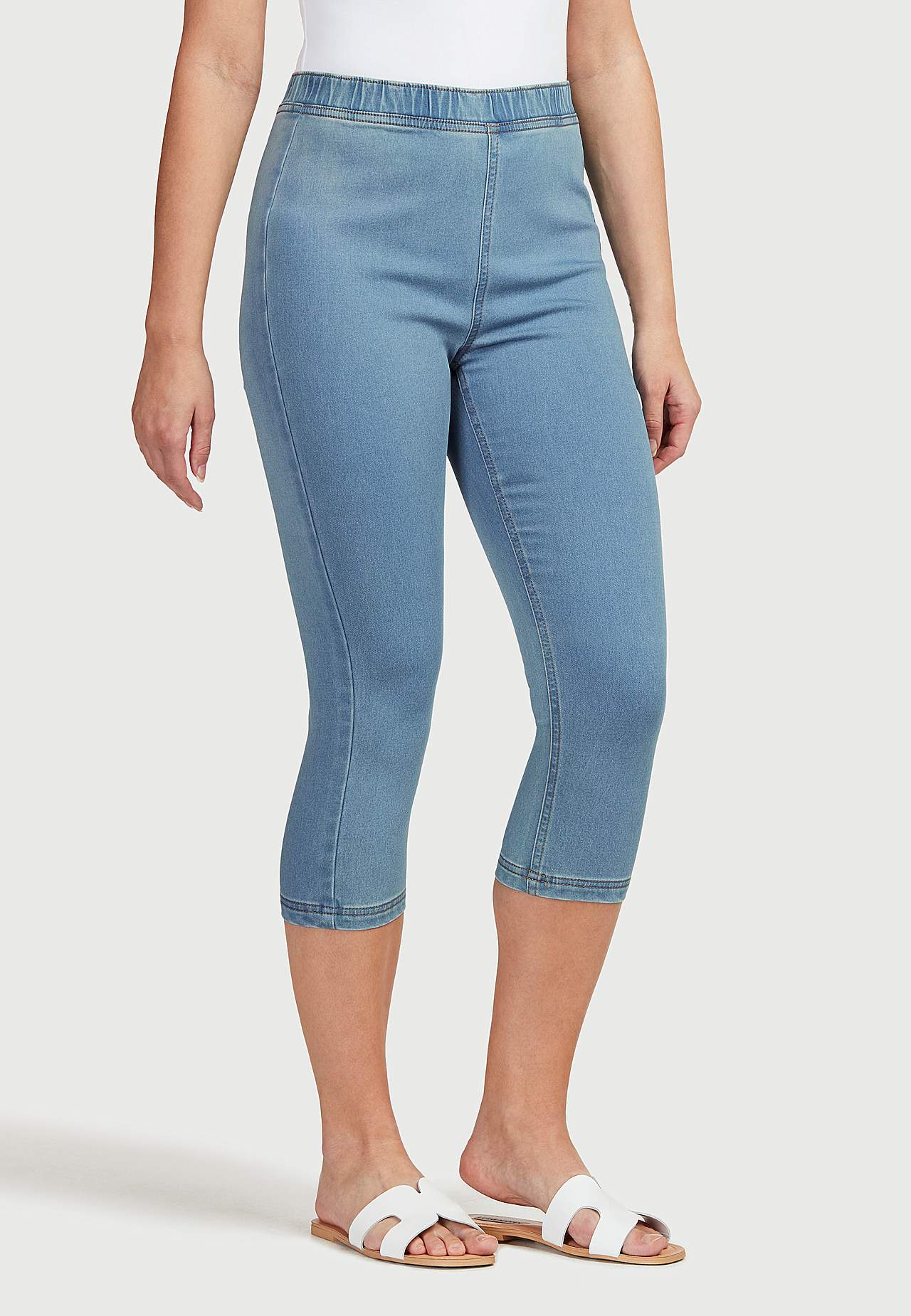 Capri leggings i denim Olga