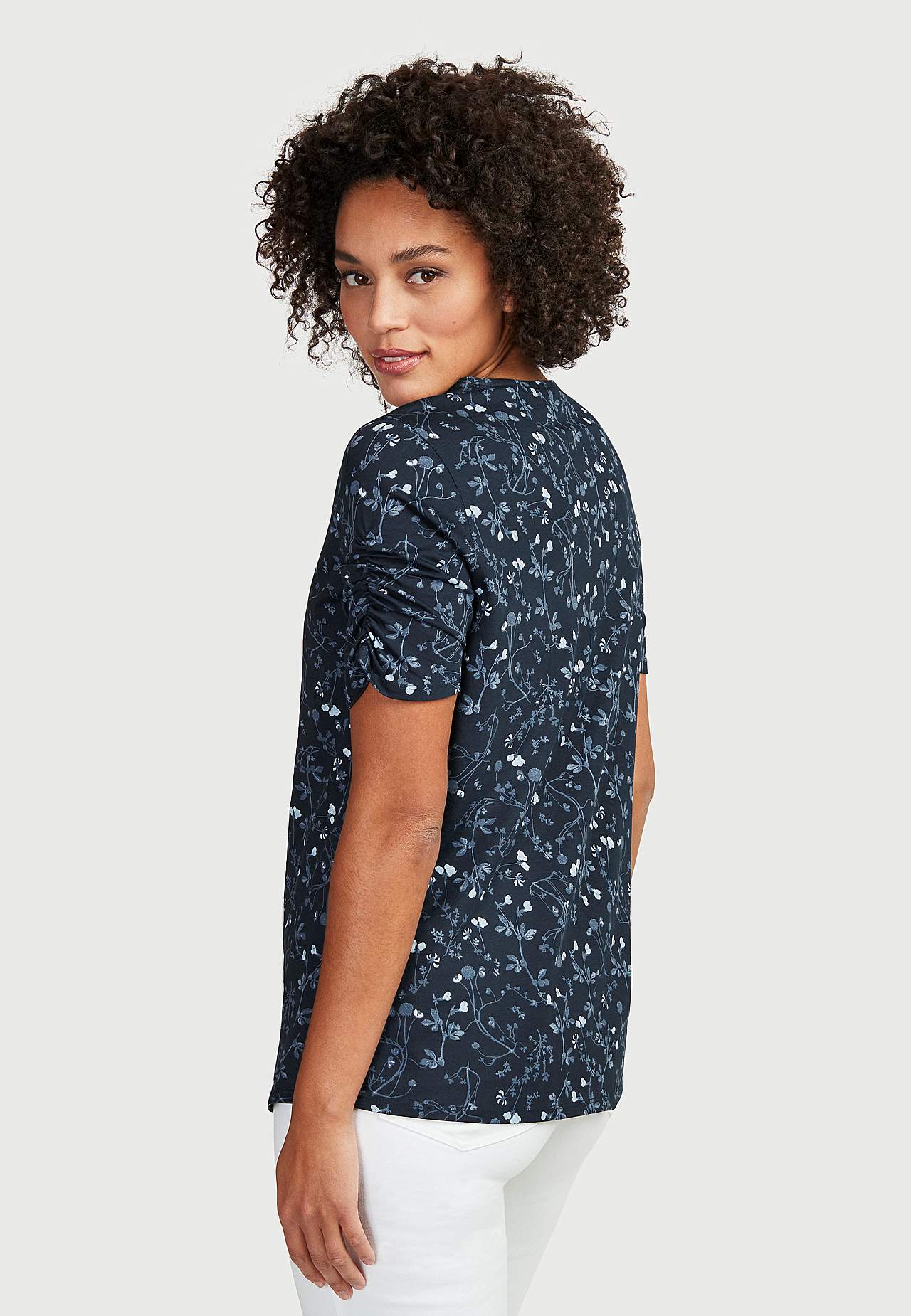 Jerseytop med rynkede ærmer Amelia 2-pack