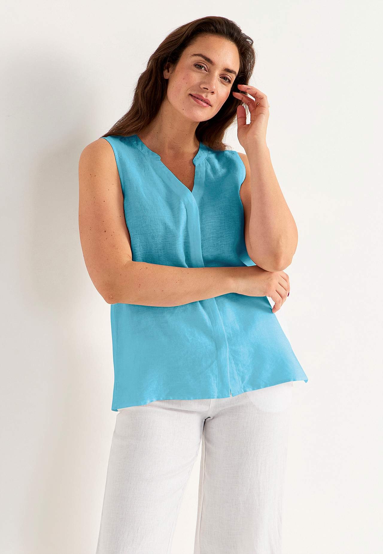 Hørbluse Premium med ærmeløst design