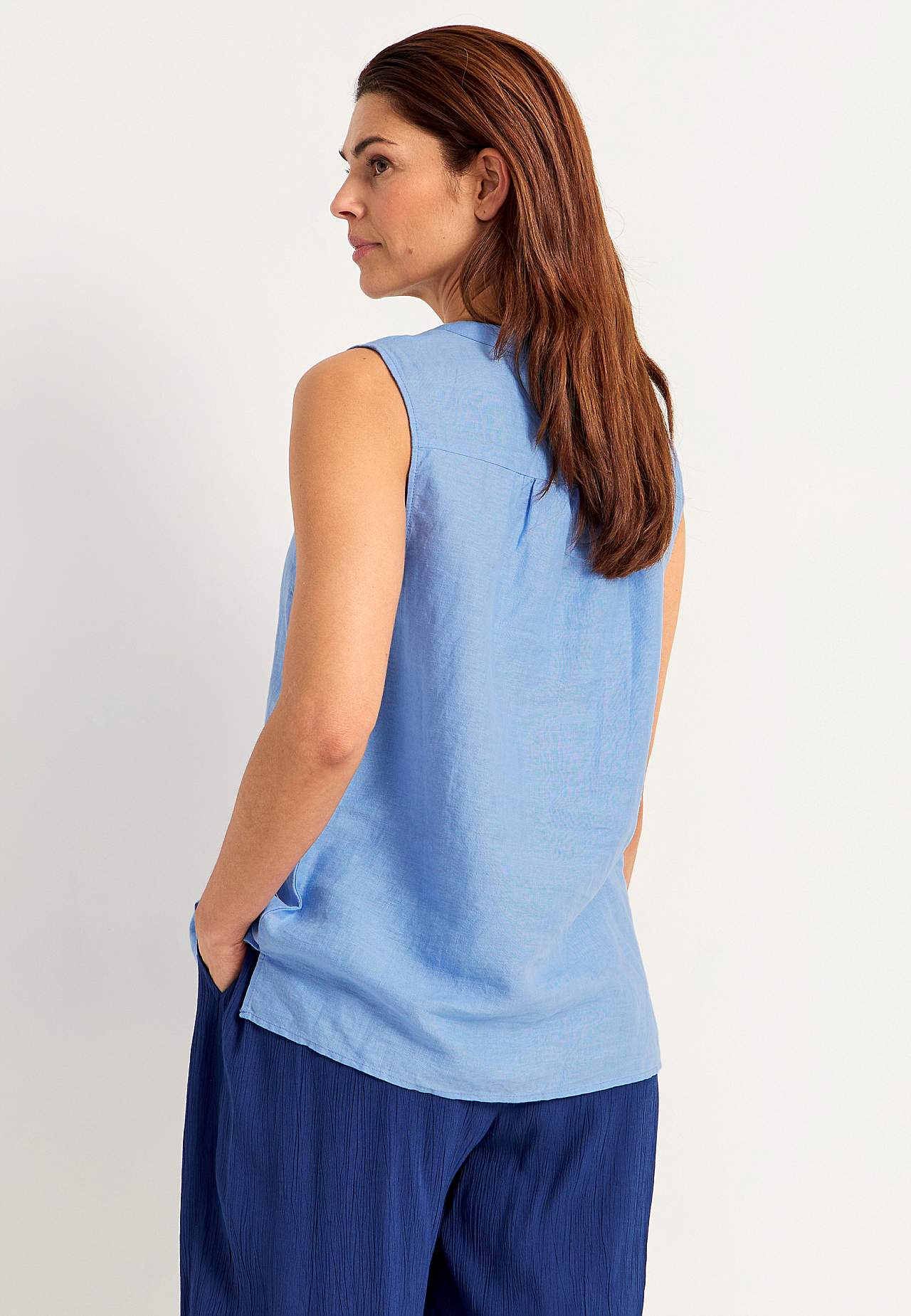 Hørbluse Premium med ærmeløst design