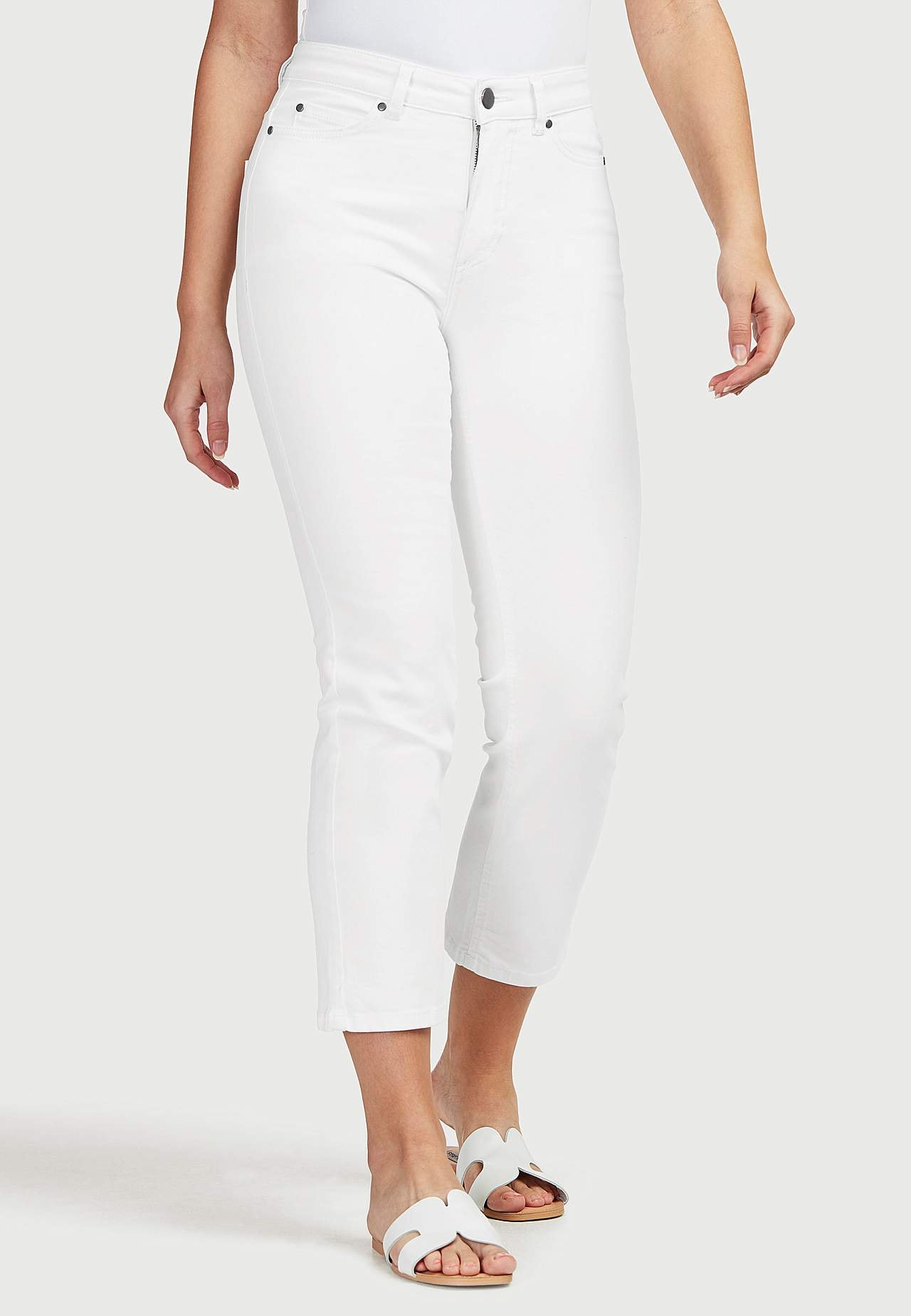 Lige jeans med design med fem lommer Linnea