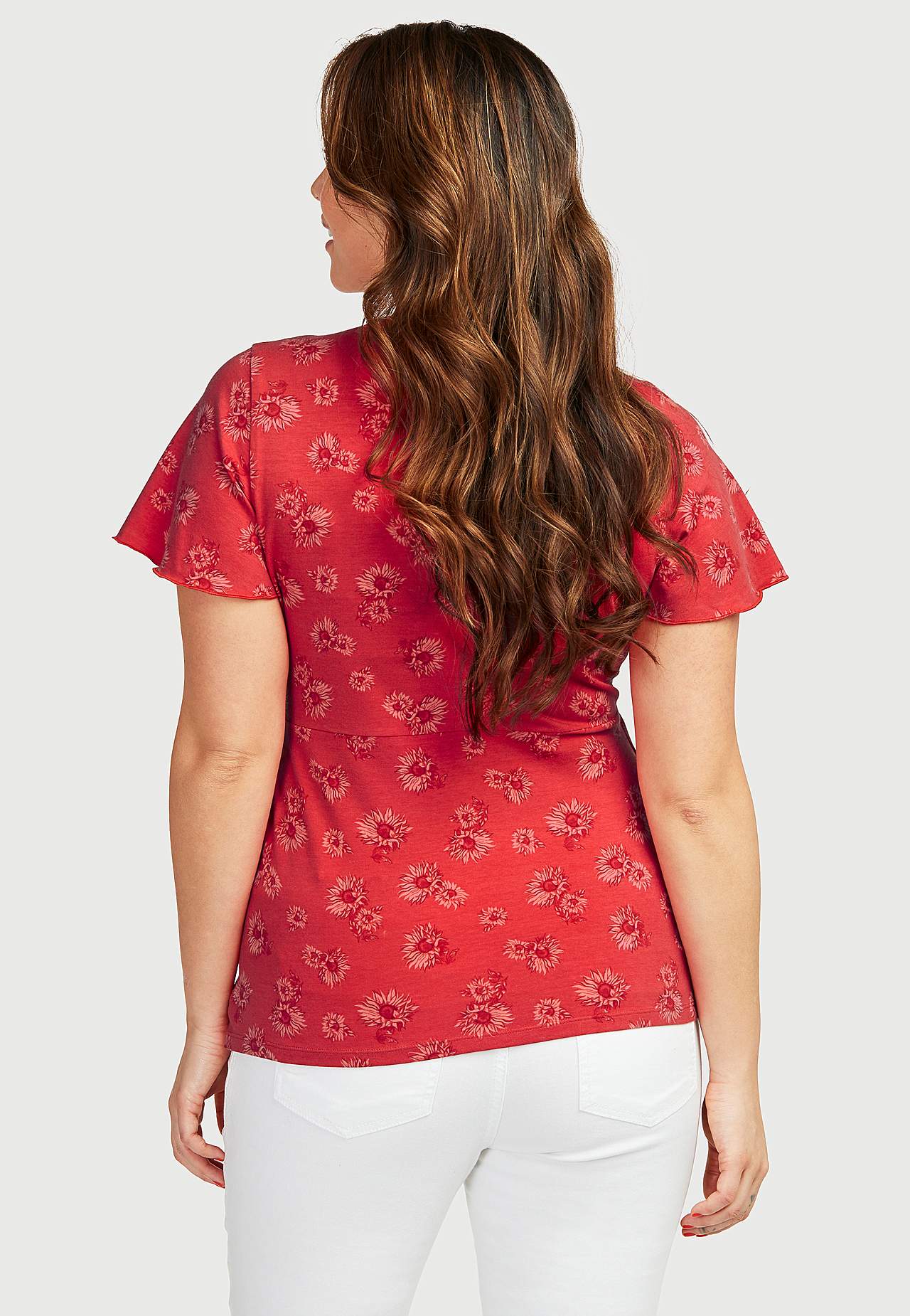 Blomstret slå-om top