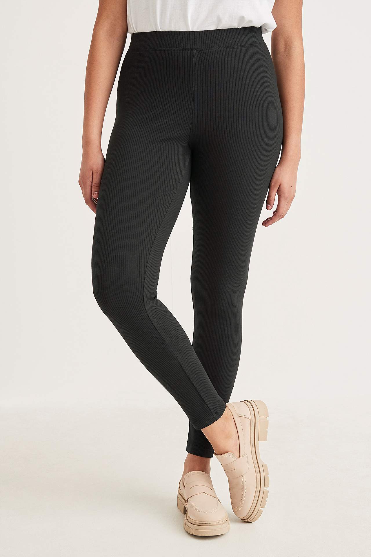 Ribbede leggings
