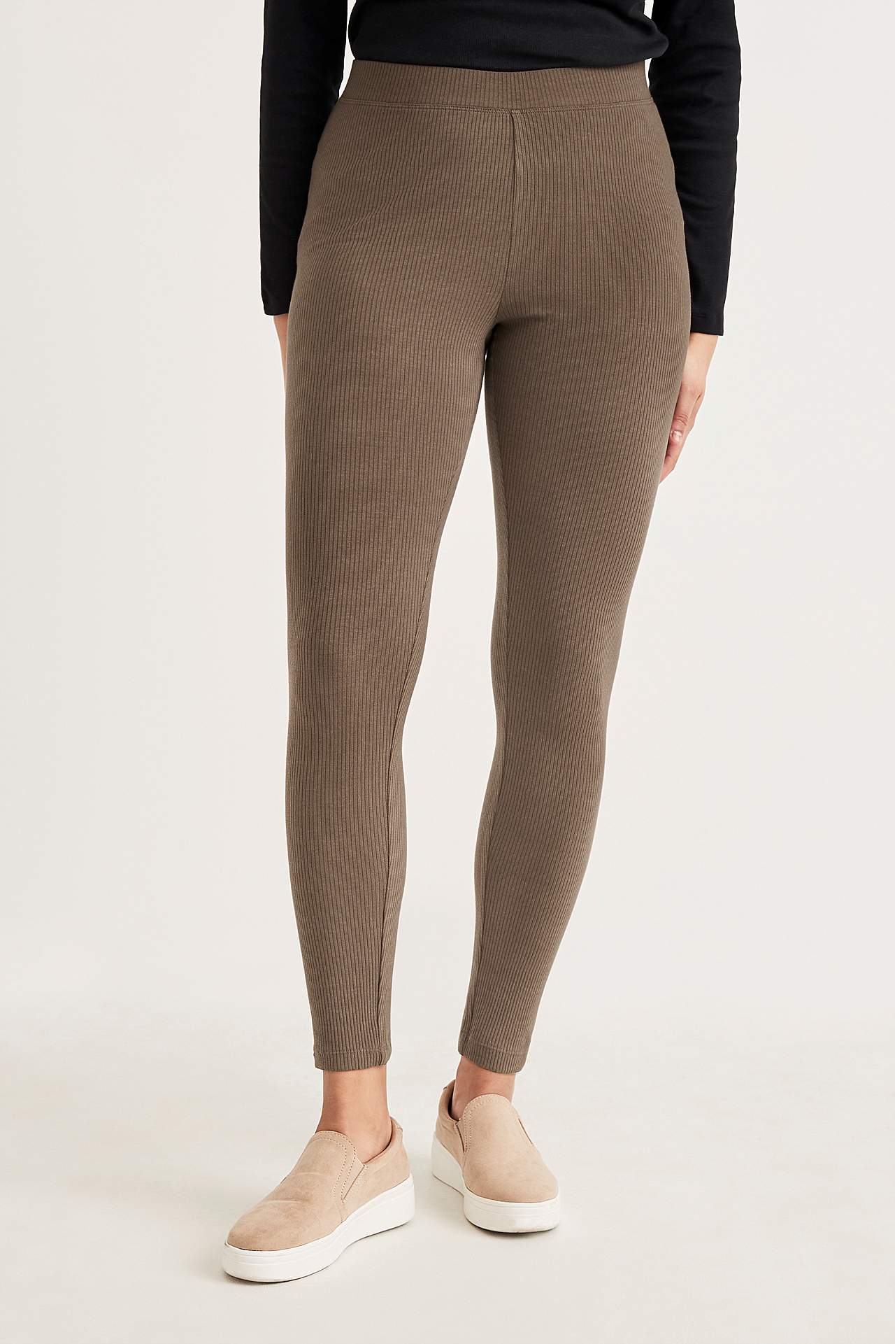 Ribbede leggings