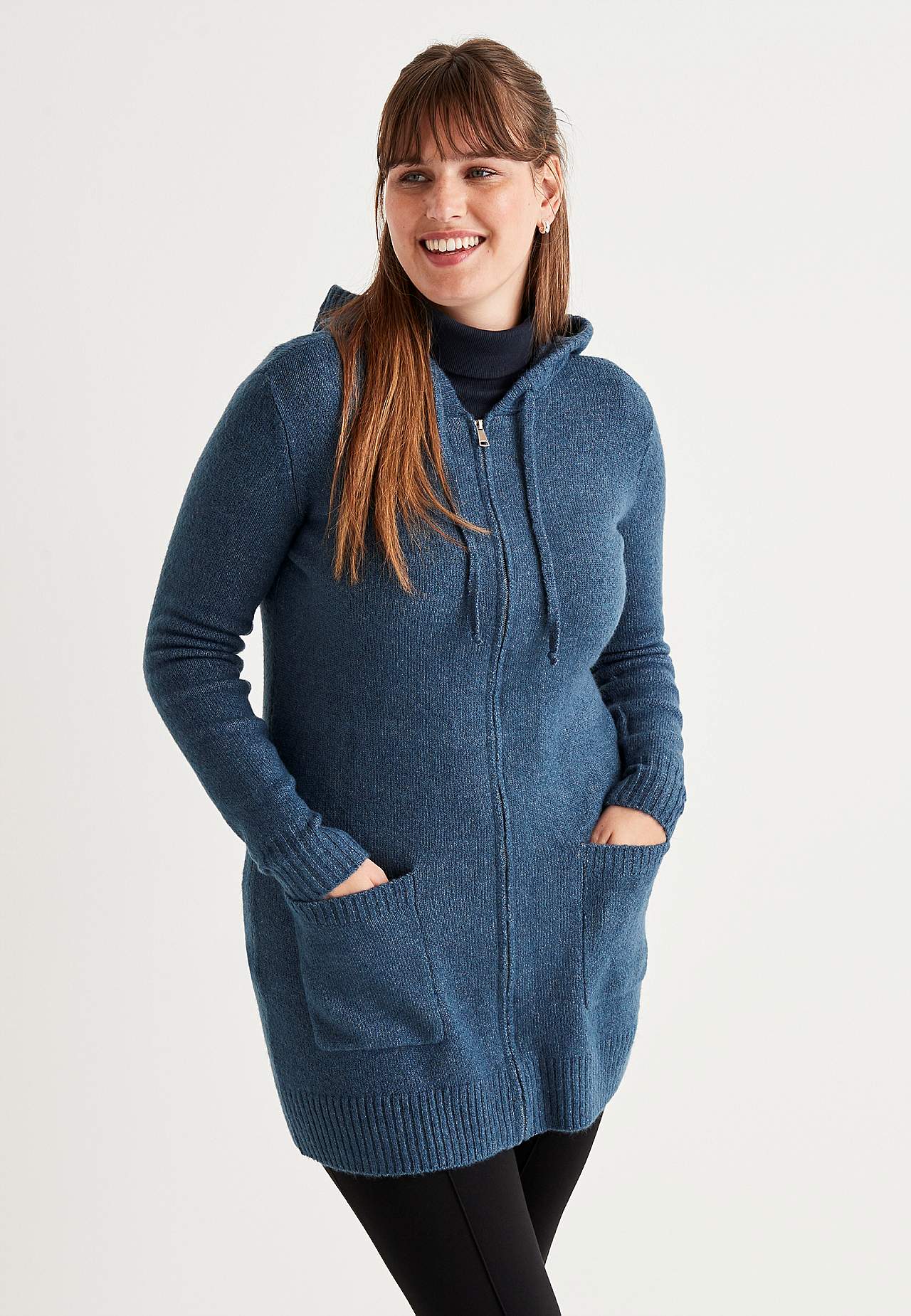 Blød cardigan med hætte Evelyn