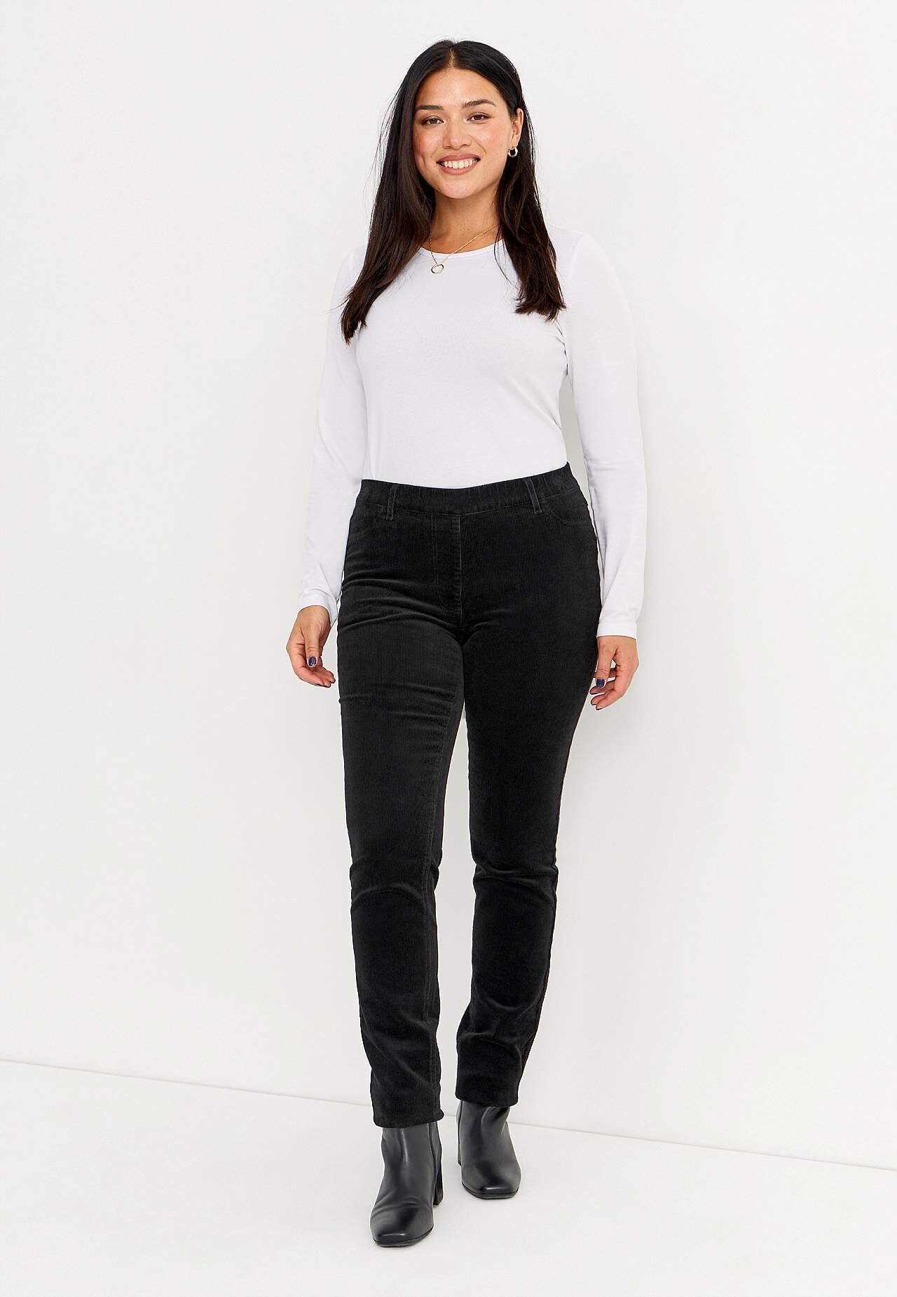 Treggings i kraftig fløjl