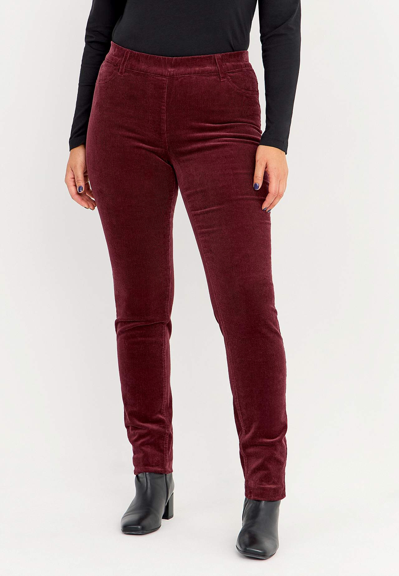 Treggings i kraftig fløjl