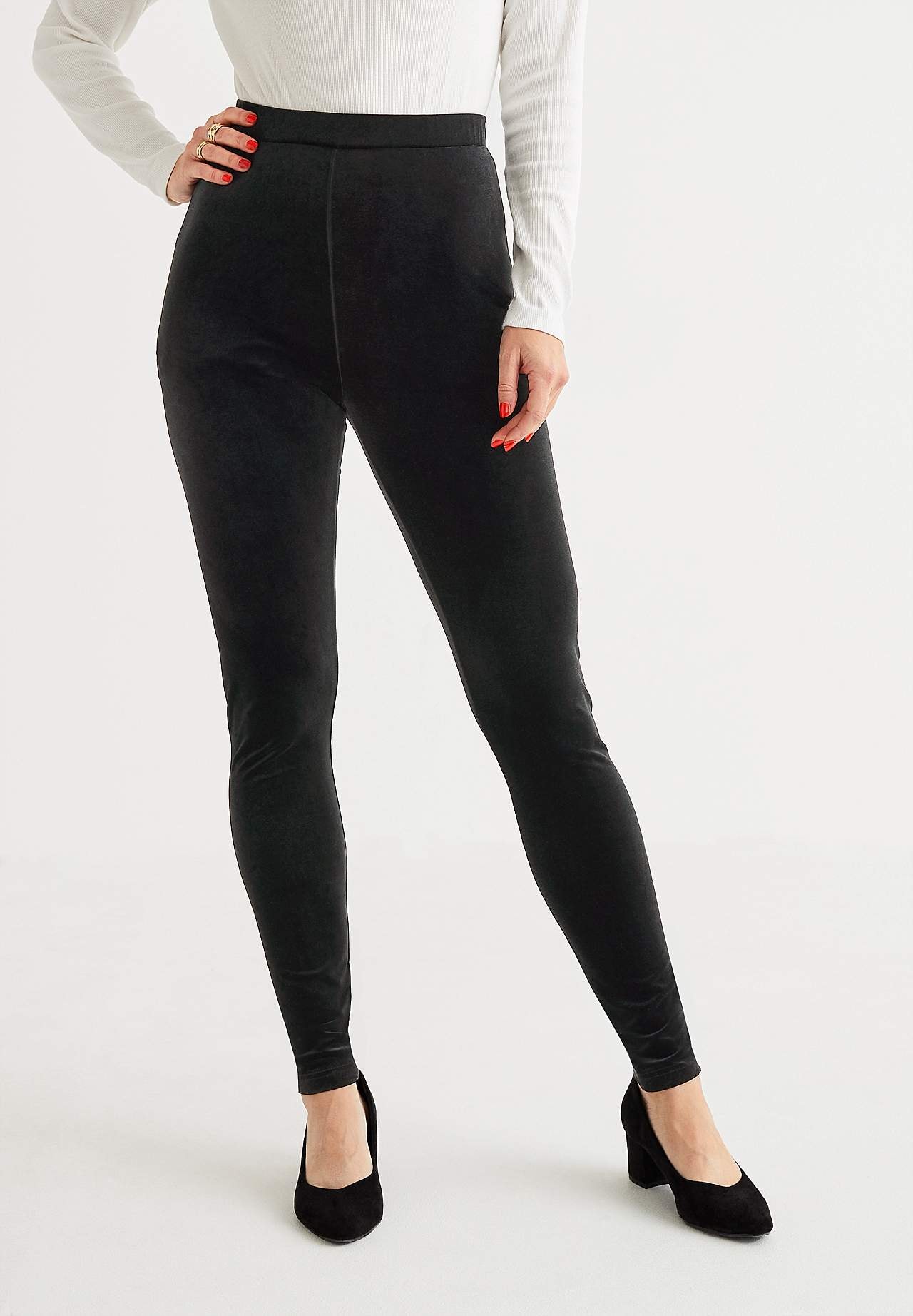 Leggings i fløjl