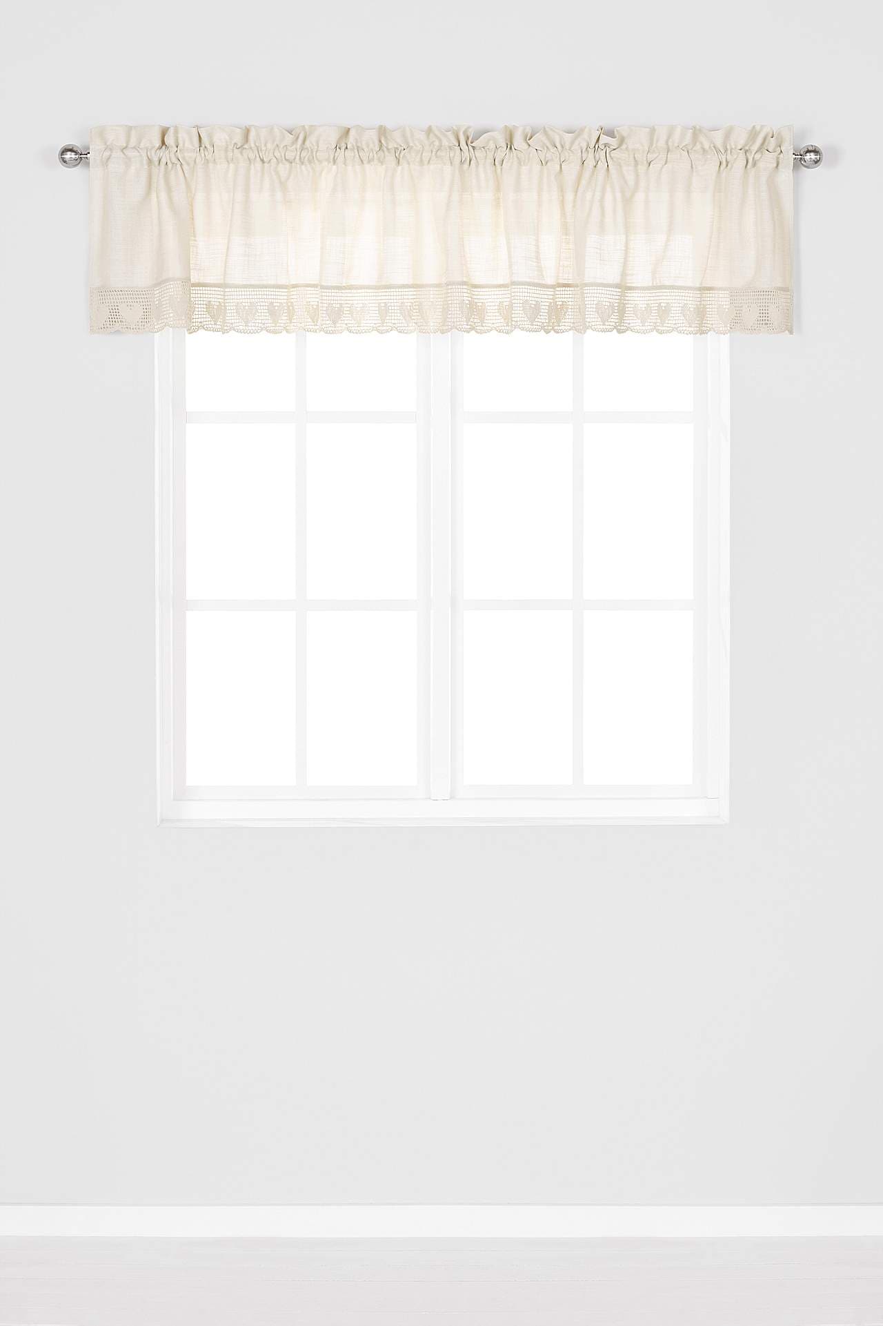 Gardinkappe med blonde Heart