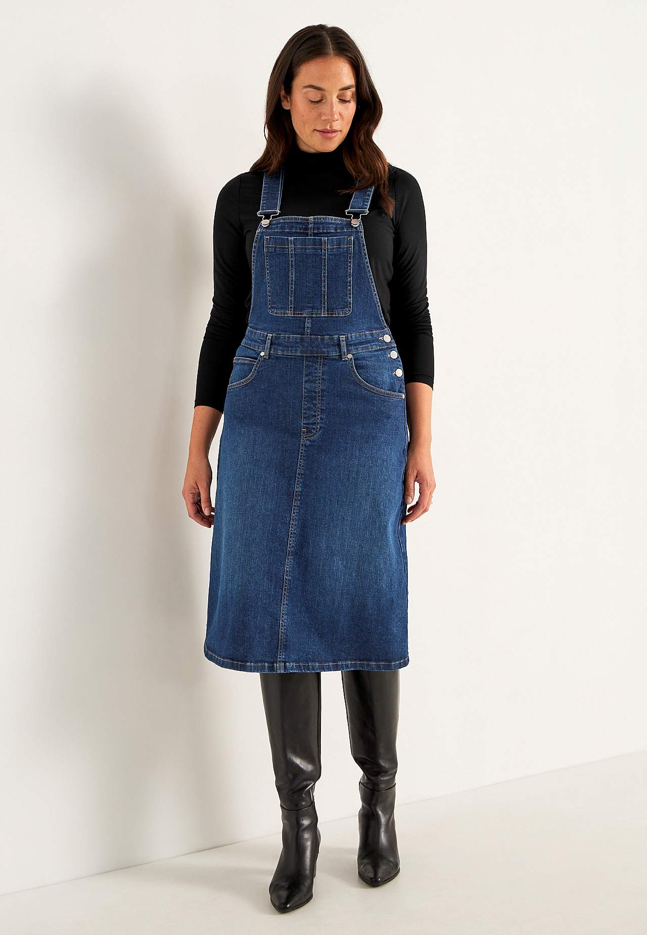 Smækkjole i denim