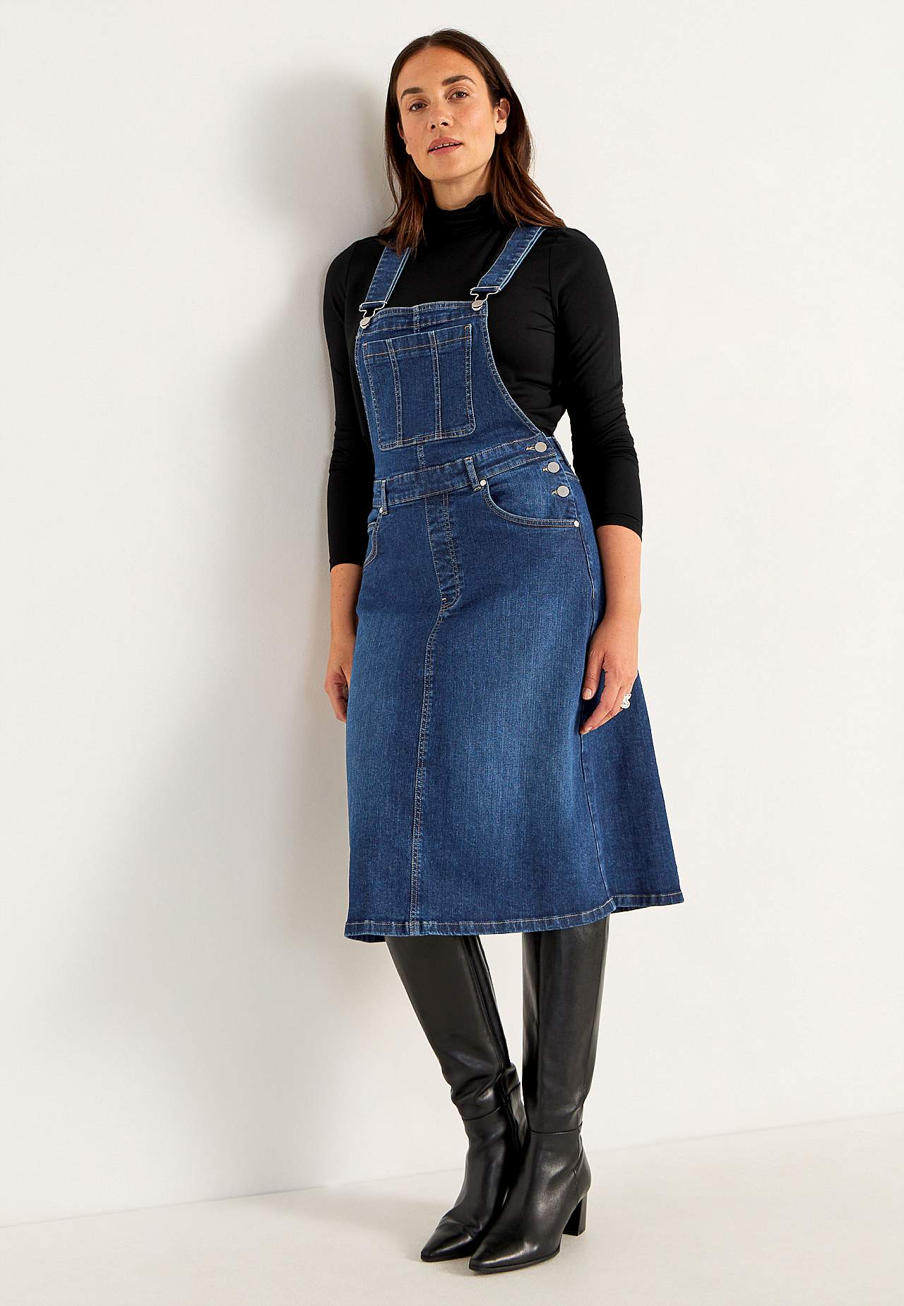 Smækkjole i denim