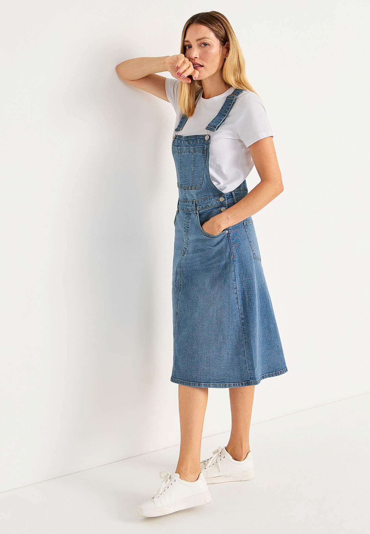 Smækkjole i denim