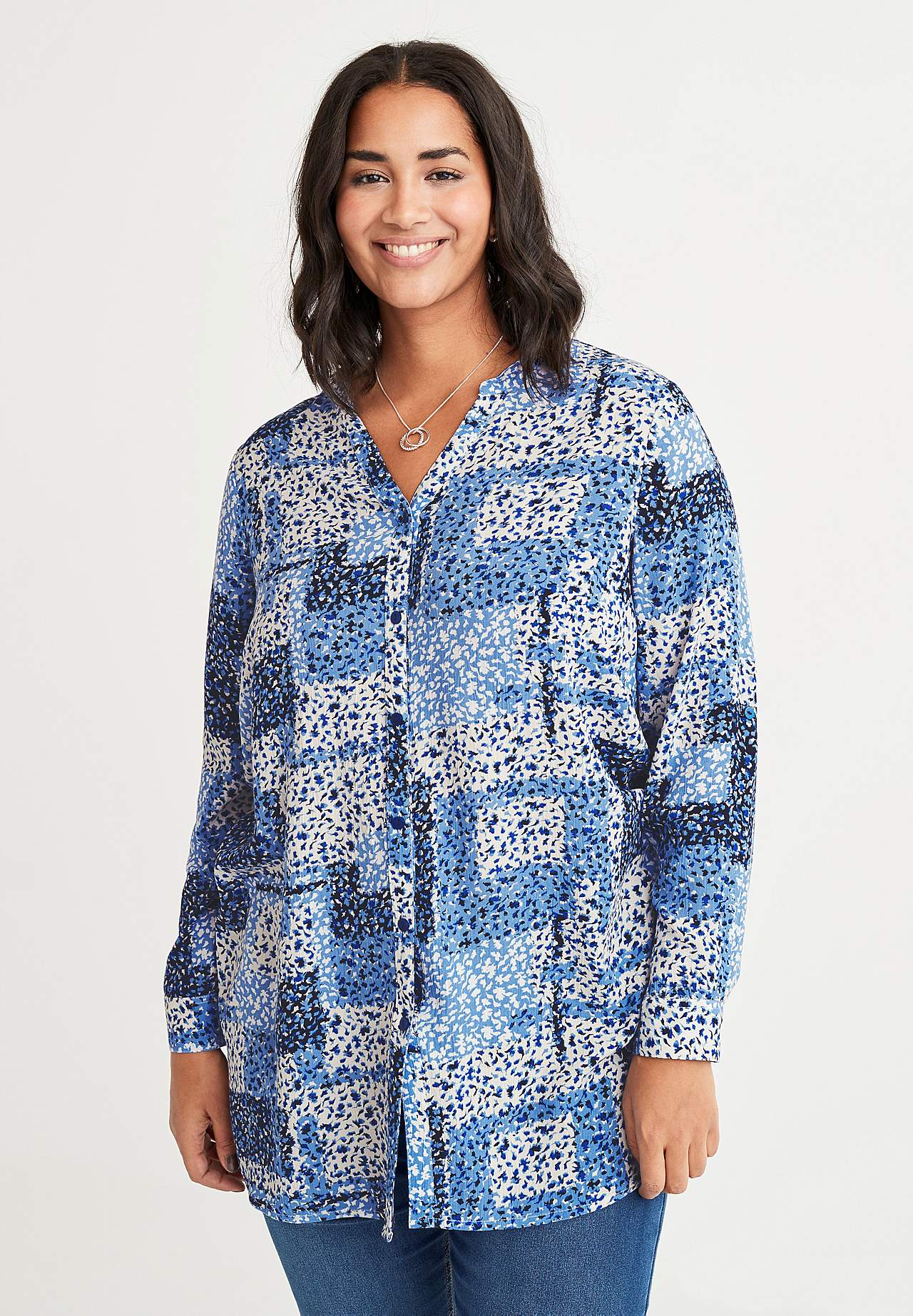 Kreppet tunika Lauren